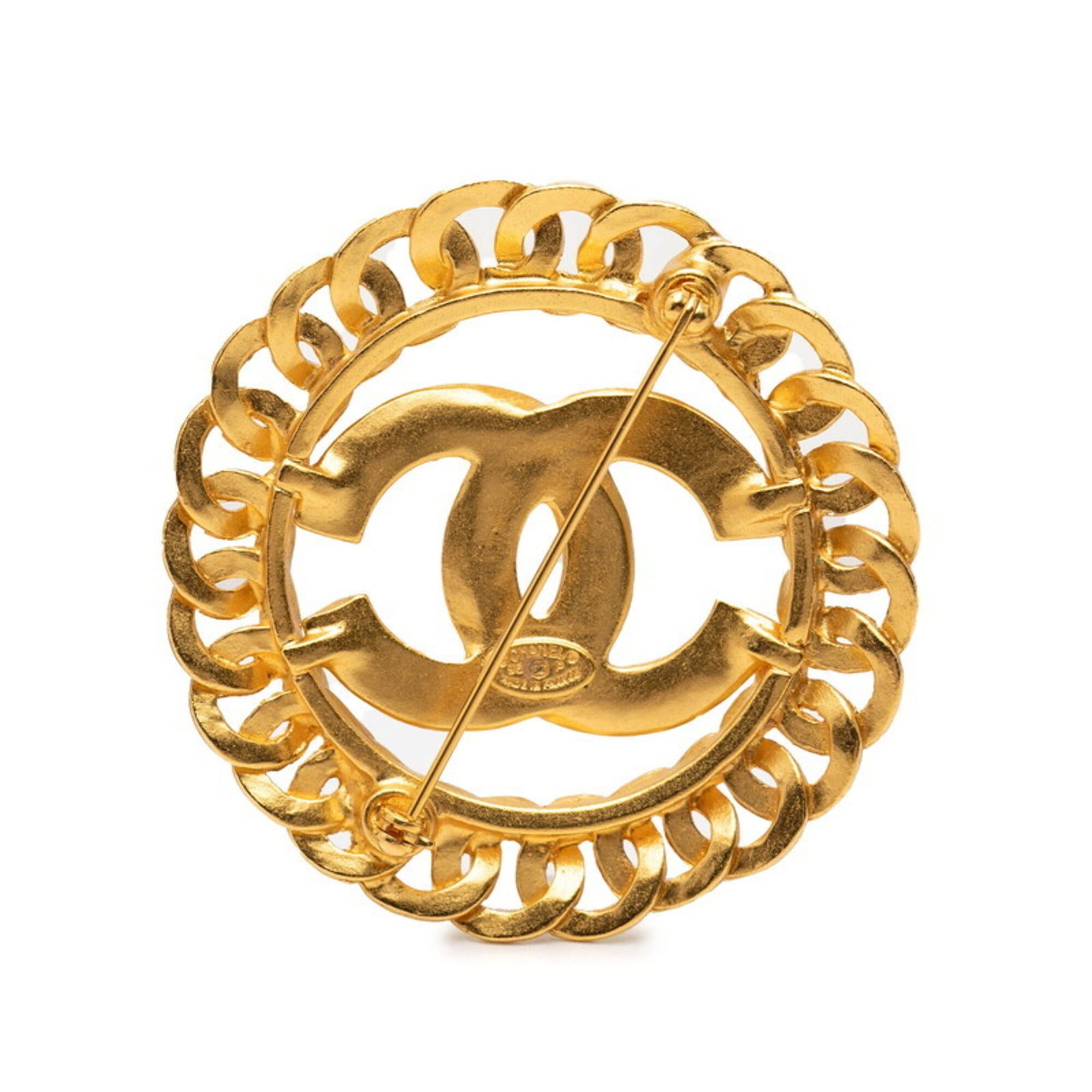 Chanel Chanel Vintage Coco Mark Brooch, Gold Plated, Women's CHANEL Size ONE SIZE - 2 Thumbnail