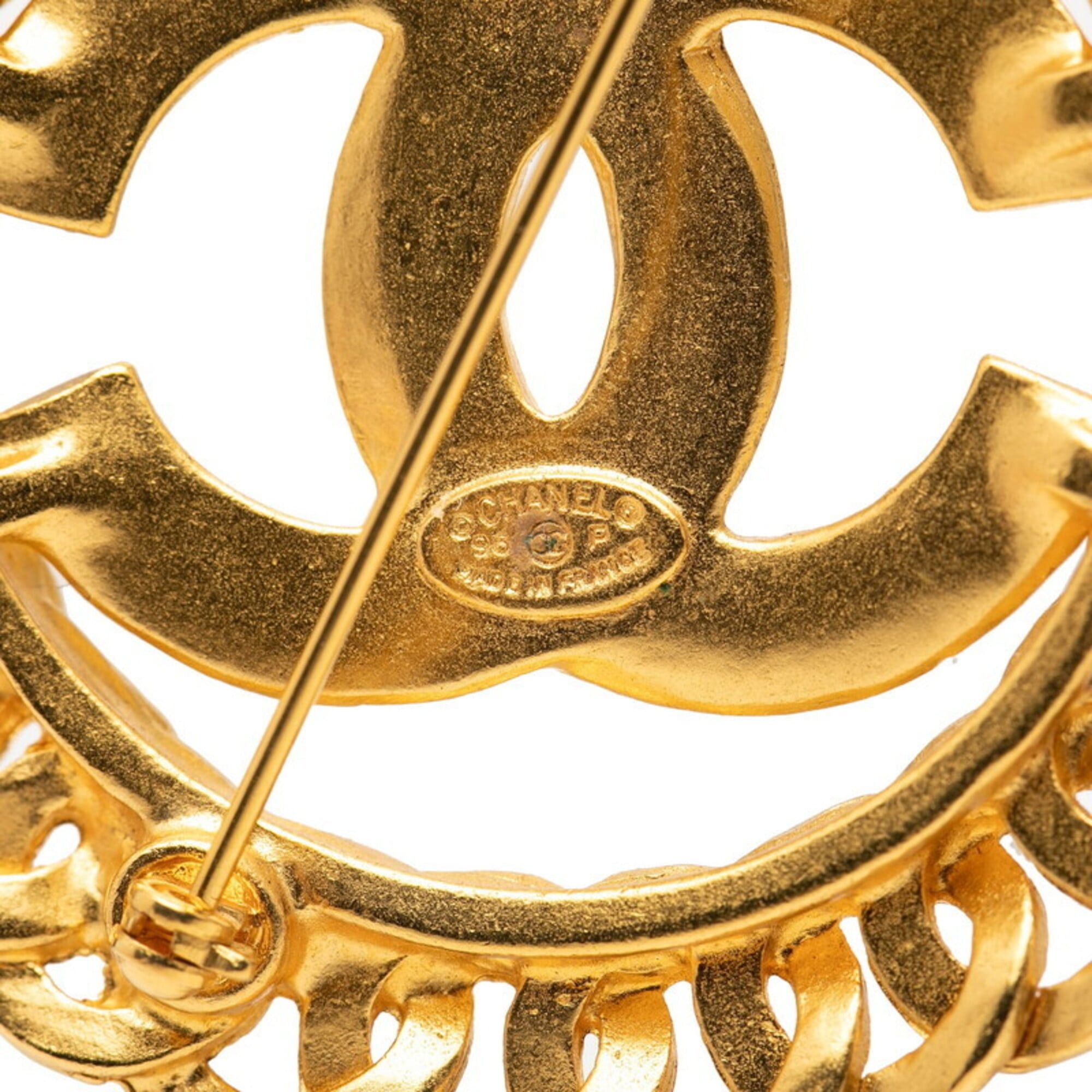 Chanel Chanel Vintage Coco Mark Brooch, Gold Plated, Women's CHANEL Size ONE SIZE - 3 Thumbnail