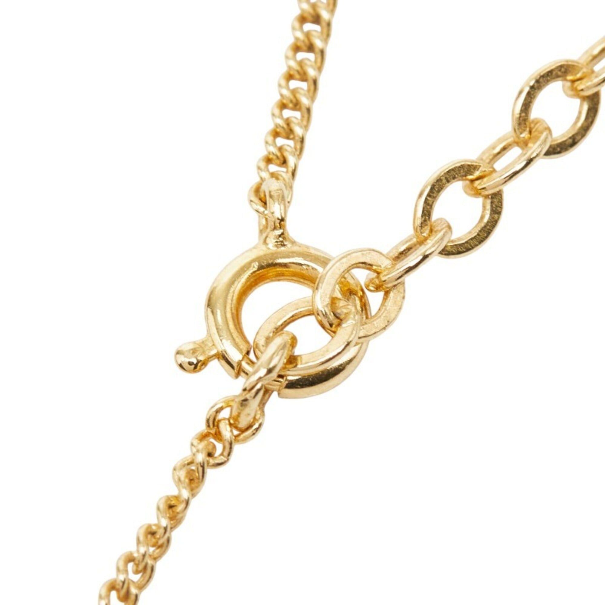 Dior Christian Dior Dior CD Logo Pendant Necklace, Gold Plated (GP), Women's. Size ONE SIZE - 5 Thumbnail