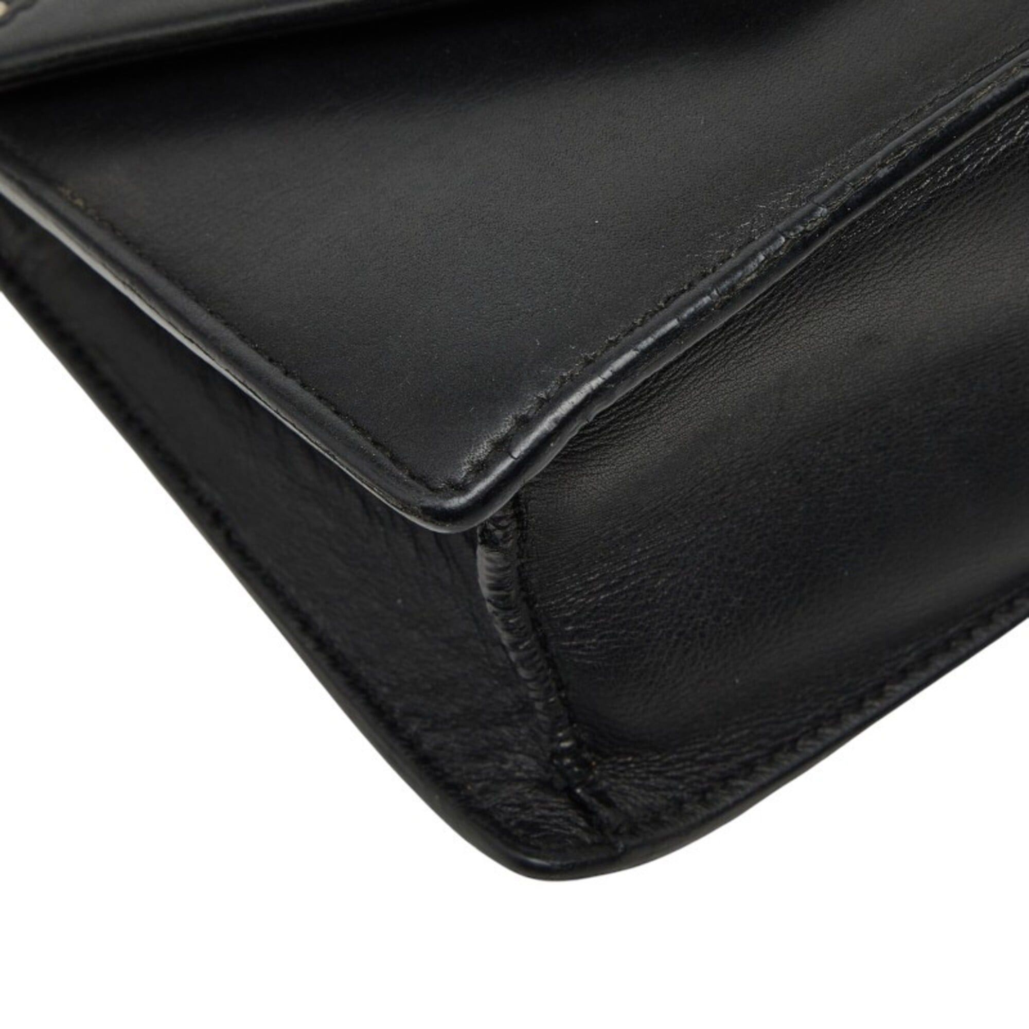 Saint Laurent Paris Saint Laurent Betty Studded Chain Shoulder Bag 315681 Black Leather Women's SAINT LAURENT Size ONE SIZE - 5 Thumbnail