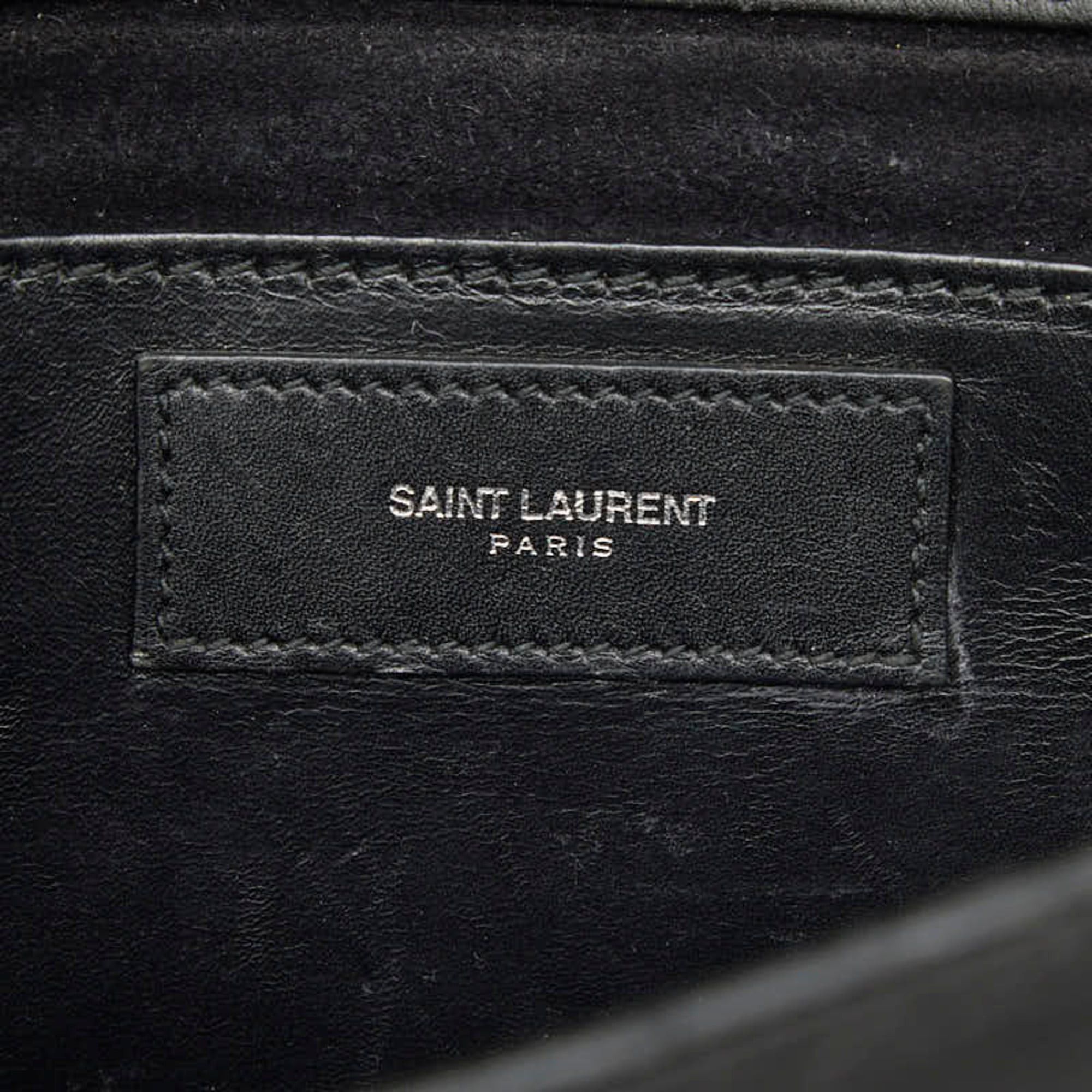 Saint Laurent Paris Saint Laurent Betty Studded Chain Shoulder Bag 315681 Black Leather Women's SAINT LAURENT Size ONE SIZE - 11 Thumbnail