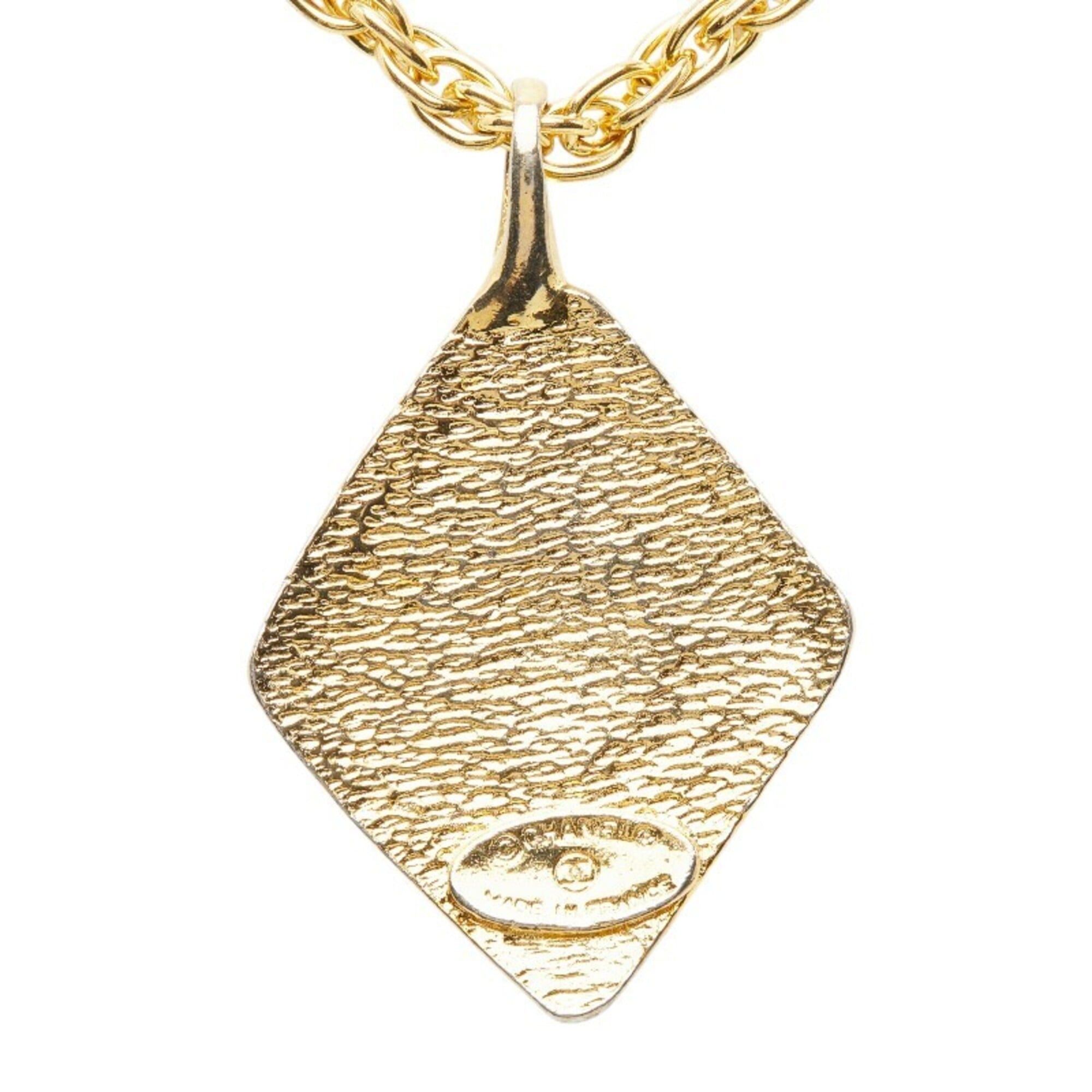 Chanel Chanel Coco Mark Chain Pendant Necklace, Gold Plated, Women's. Size ONE SIZE - 3 Thumbnail