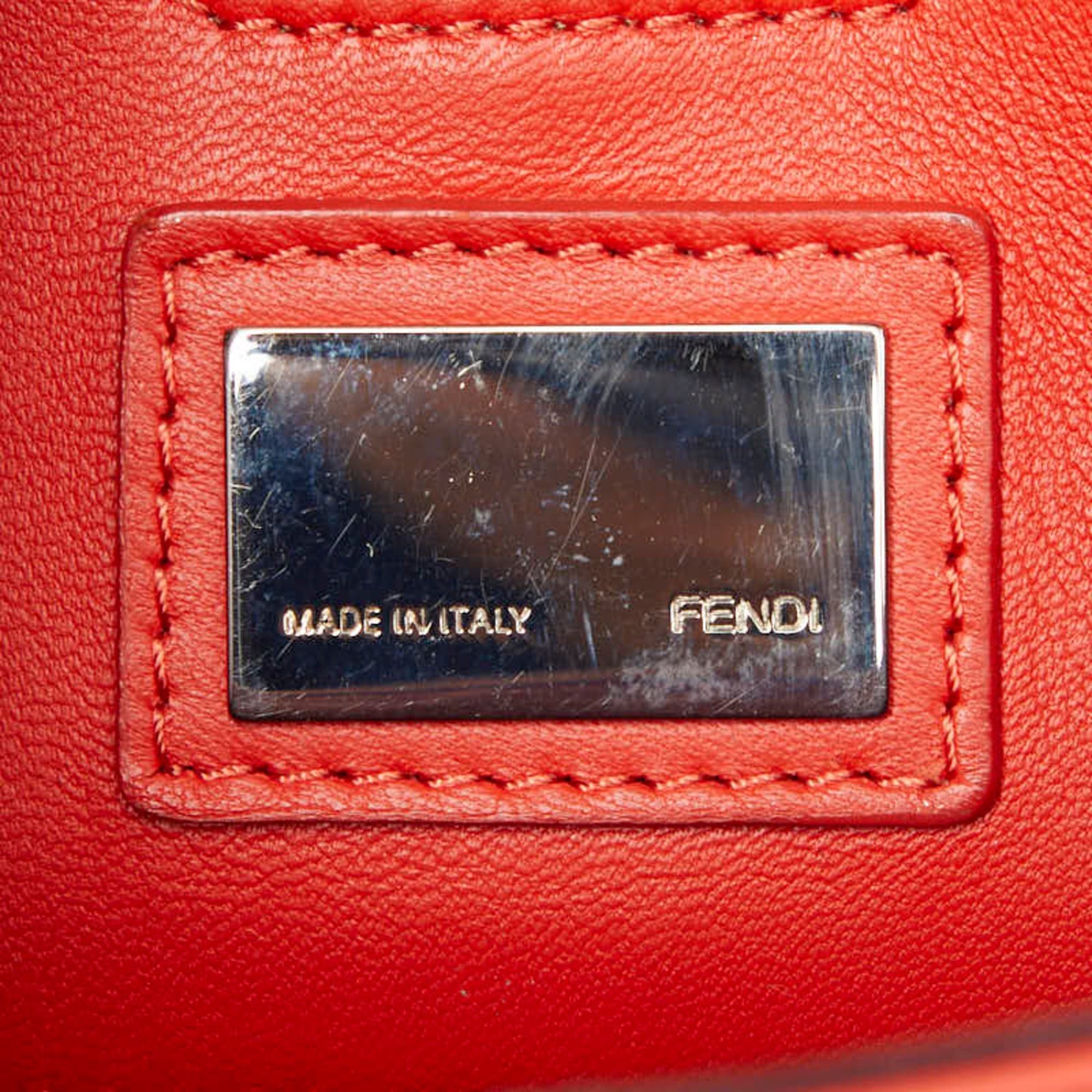 Fendi Fendi Chain Shoulder Bag 8BR677 Red Bordeaux Leather Women's FENDI Size ONE SIZE - 11 Thumbnail
