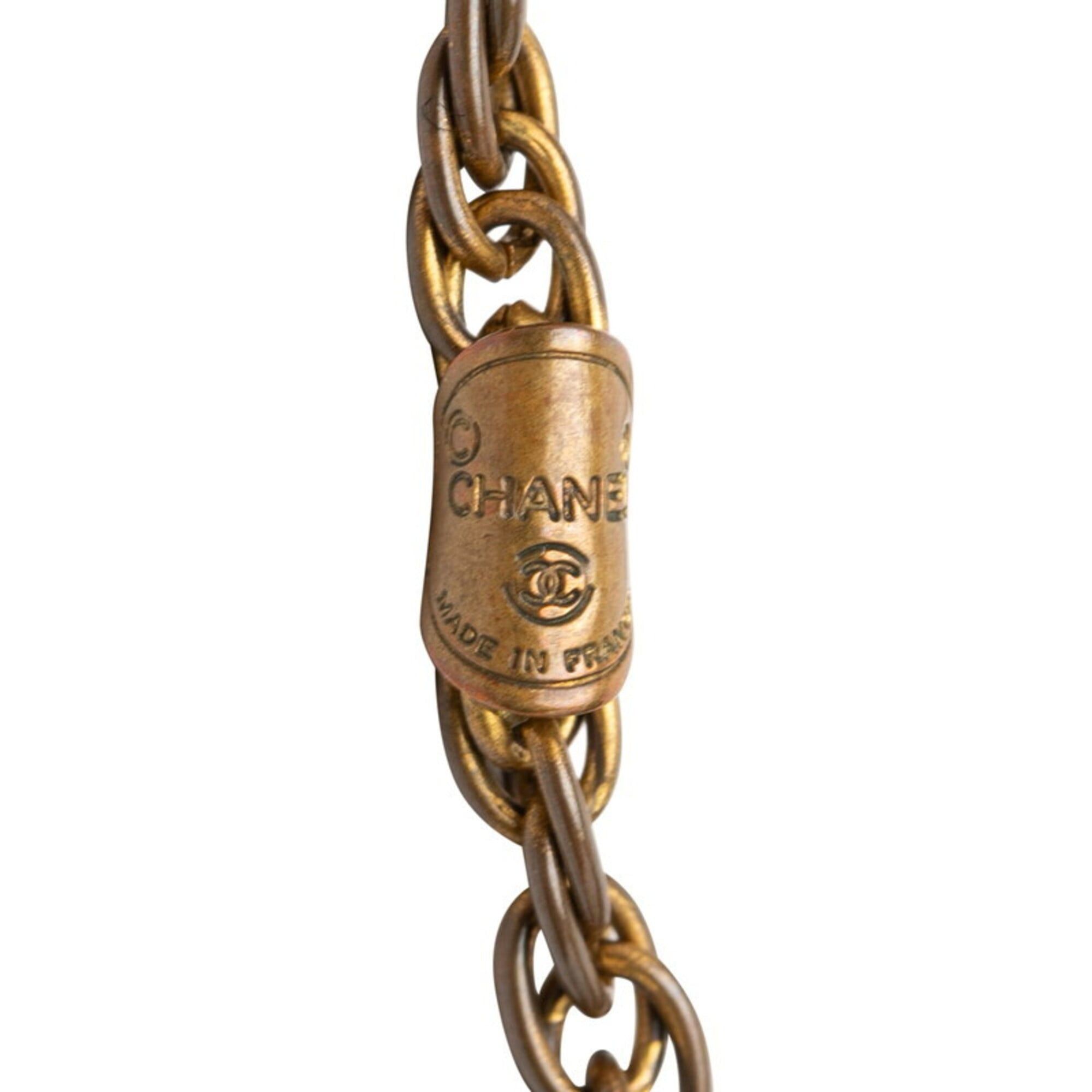 Chanel Chanel Coco Mark Coin Motif Chain Pendant Necklace, Gold Plated, Women's. Size ONE SIZE - 6 Thumbnail