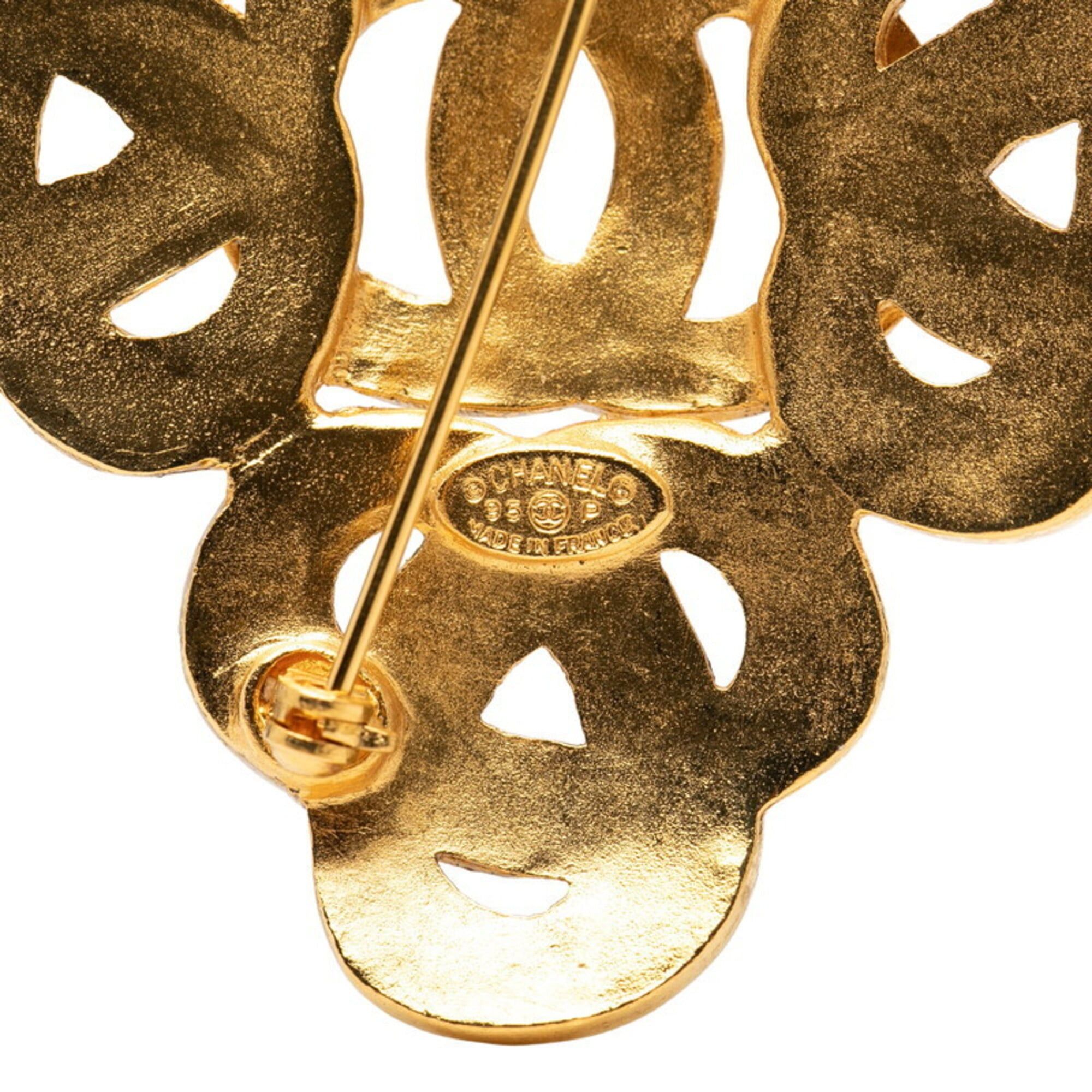 Chanel Chanel Vintage Coco Mark Brooch, Gold Plated, Women's CHANEL Size ONE SIZE - 3 Thumbnail