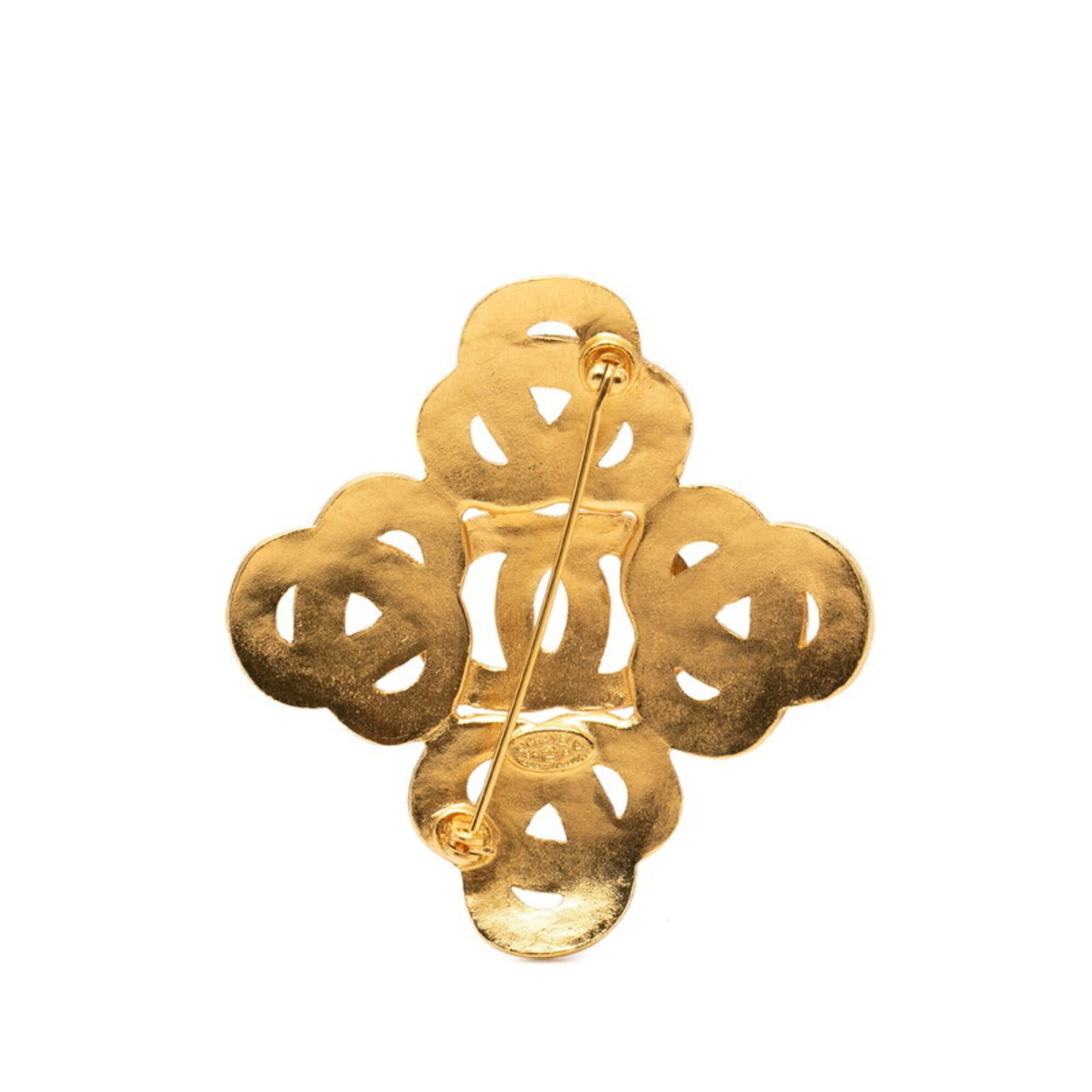 Chanel Chanel Vintage Coco Mark Brooch, Gold Plated, Women's CHANEL Size ONE SIZE - 2 Thumbnail