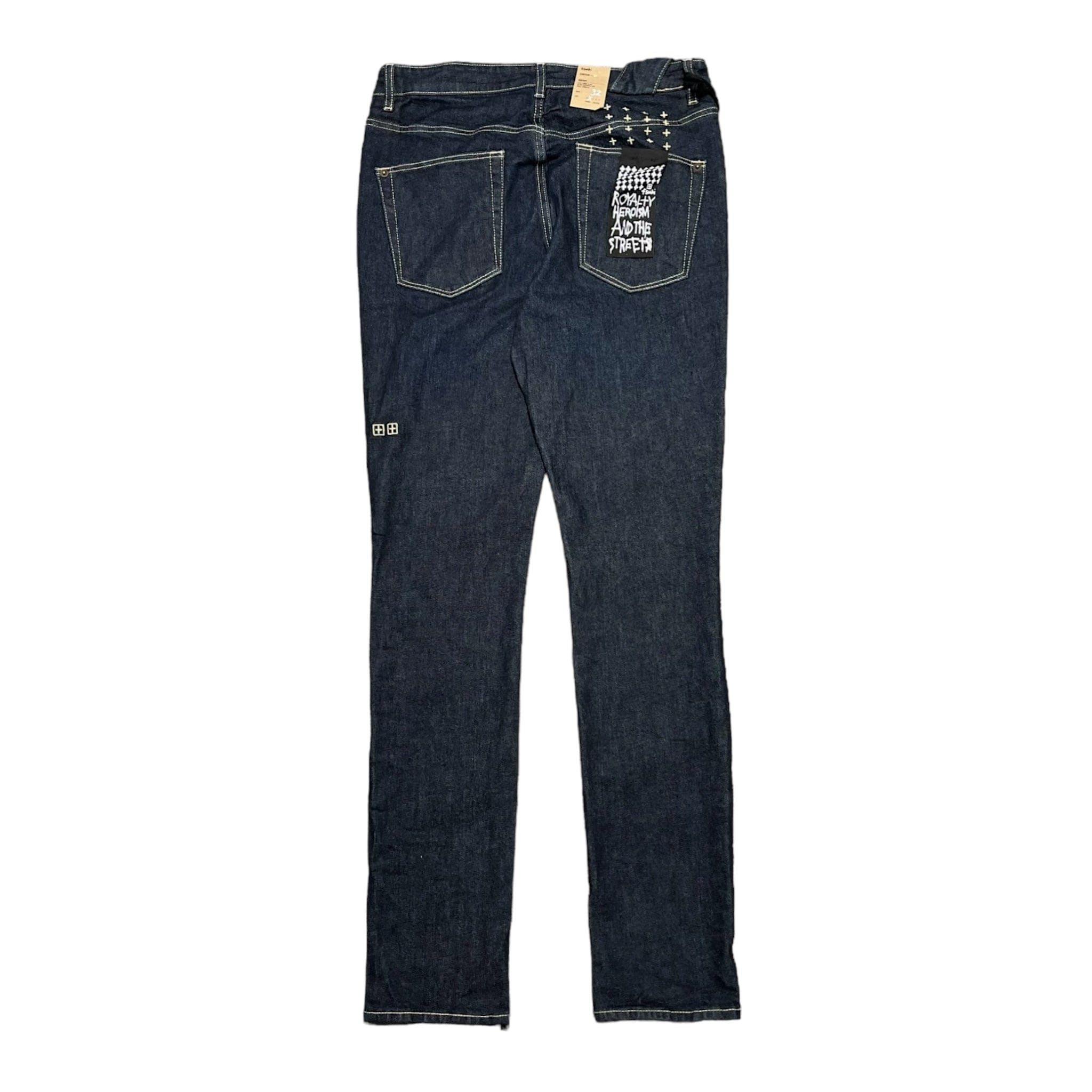 Ksubi Chitch Rinsed Jeans Raw Dark Indigo Size US 34 / EU 50 - 2 Thumbnail