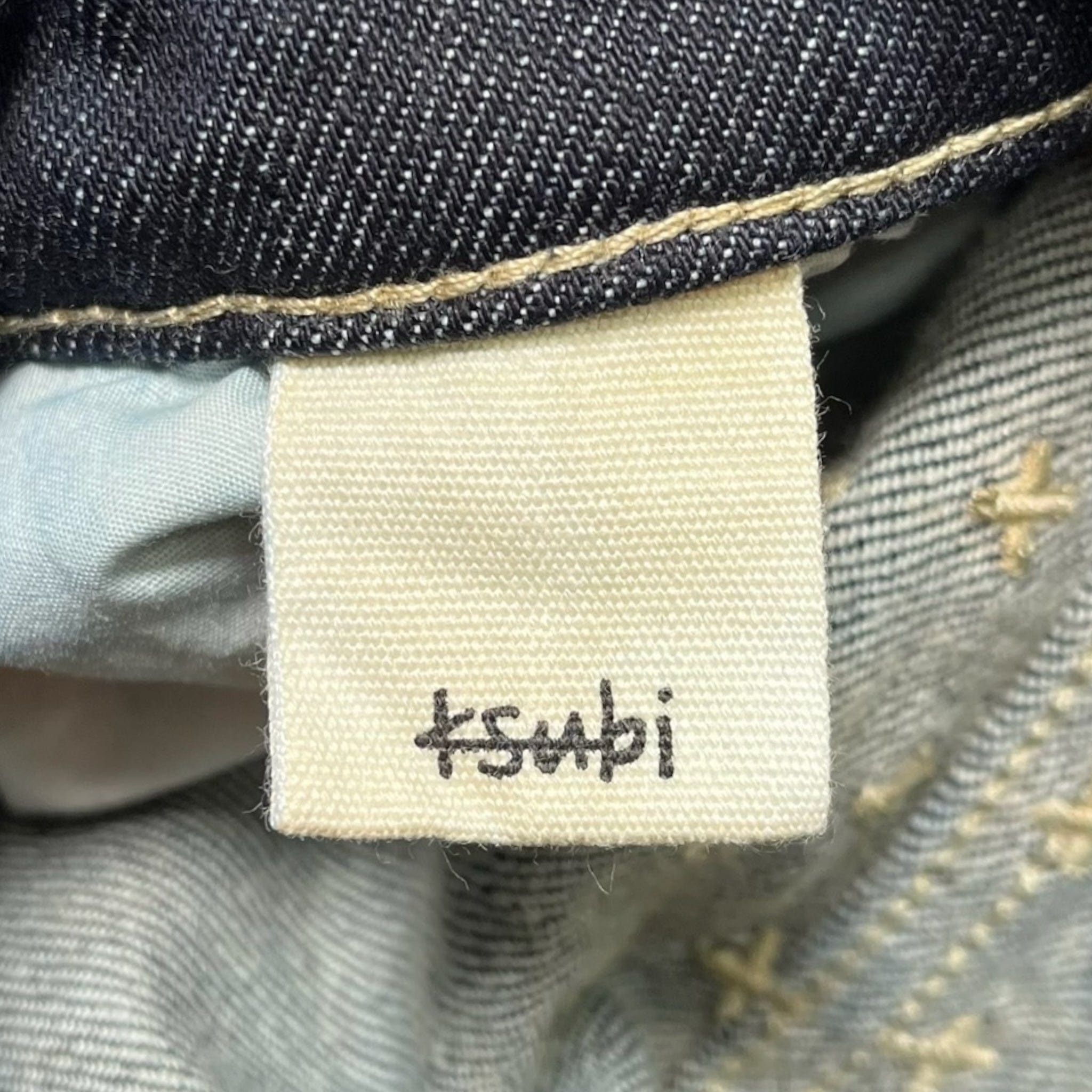 Ksubi Chitch Rinsed Jeans Raw Dark Indigo Size US 34 / EU 50 - 5 Thumbnail