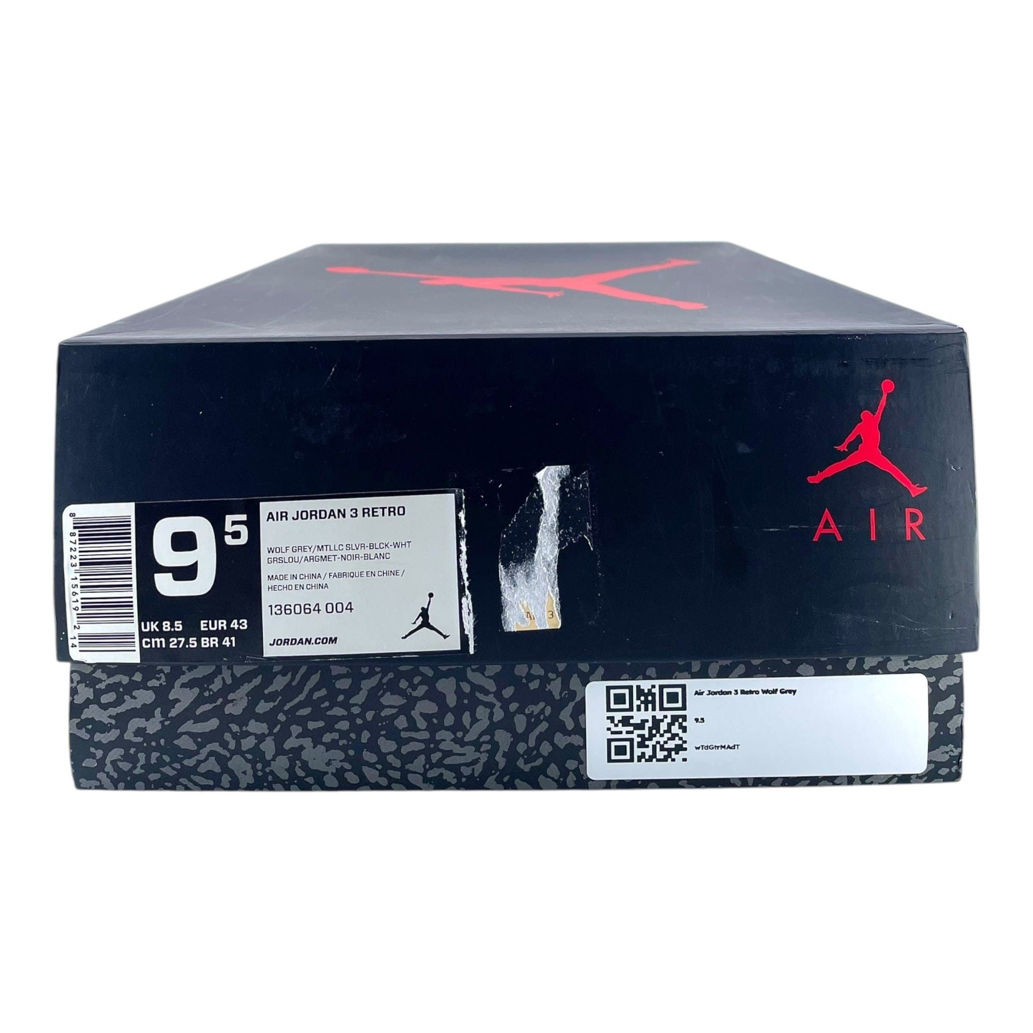Nike 3 Retro Wolf Grey Size US 9.5 / EU 42-43 - 7 Thumbnail