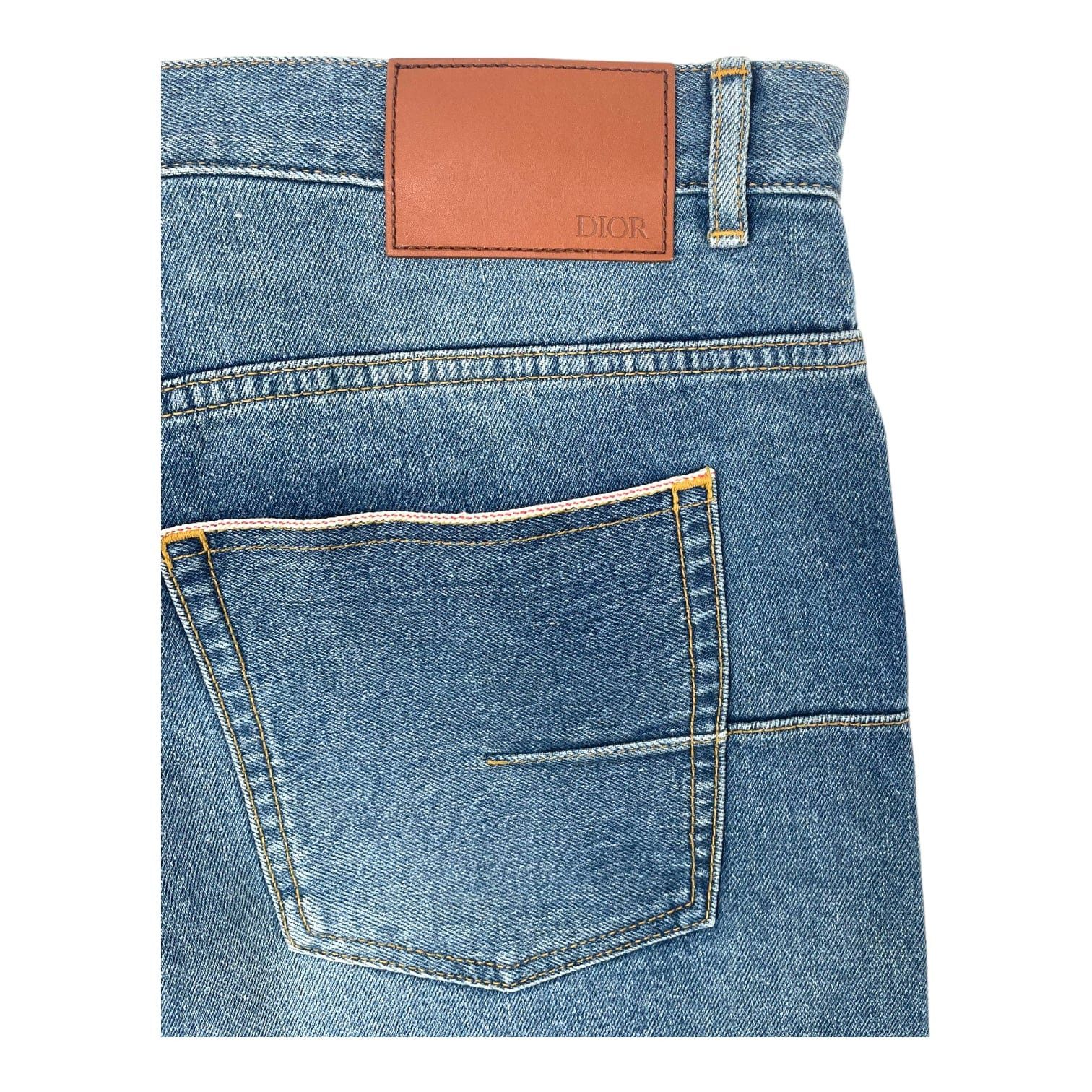 Dior Dior x Kenny Scharf Denim CD Patch Jeans Blue Size US 34 / EU 50 - 4 Thumbnail