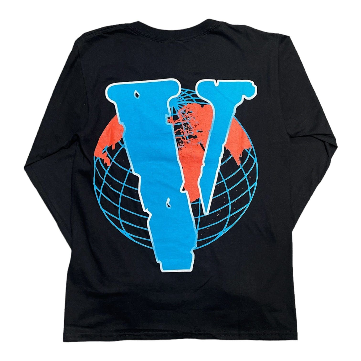 Vlone x Juice Wrld 999 Globe Long Sleeve Tee Shirt Black Size US S / EU 44-46 / 1 - 2 Thumbnail