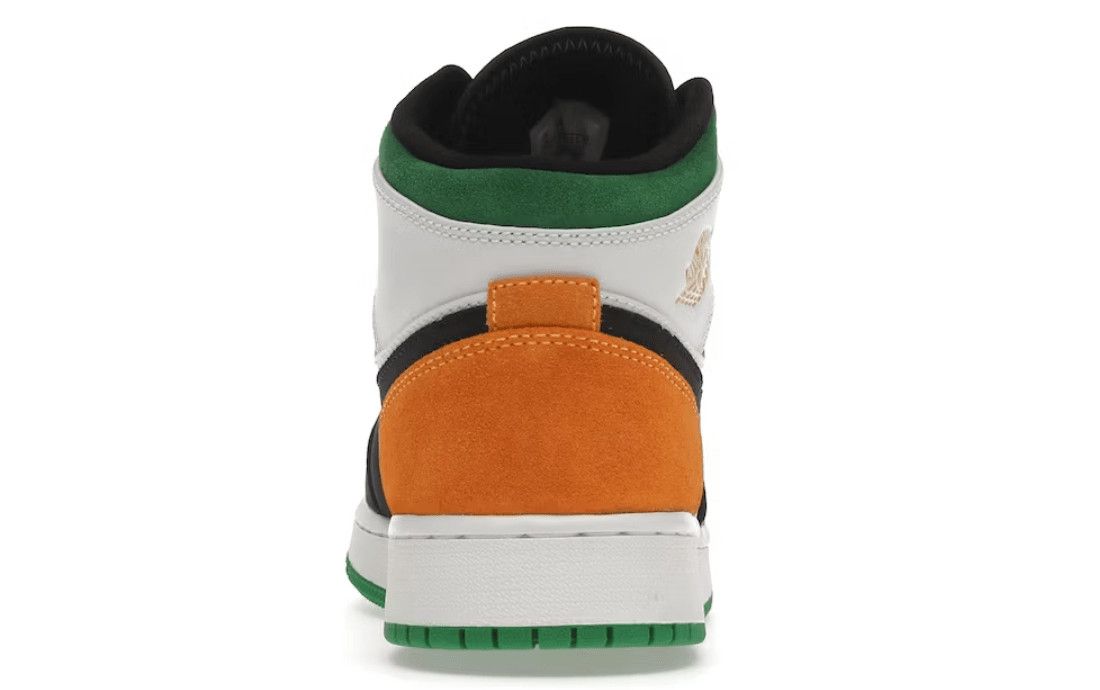 Nike 1 Mid SE White Laser Orange Lucky Green (GS) Size US 5 / EU 37 - 4 Thumbnail