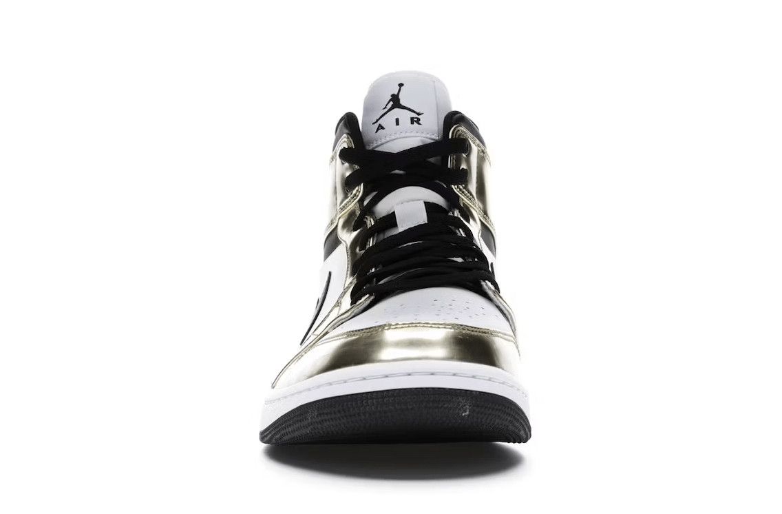 Nike 1 Mid Metallic Gold Black White Size US 12 / EU 45 - 3 Thumbnail
