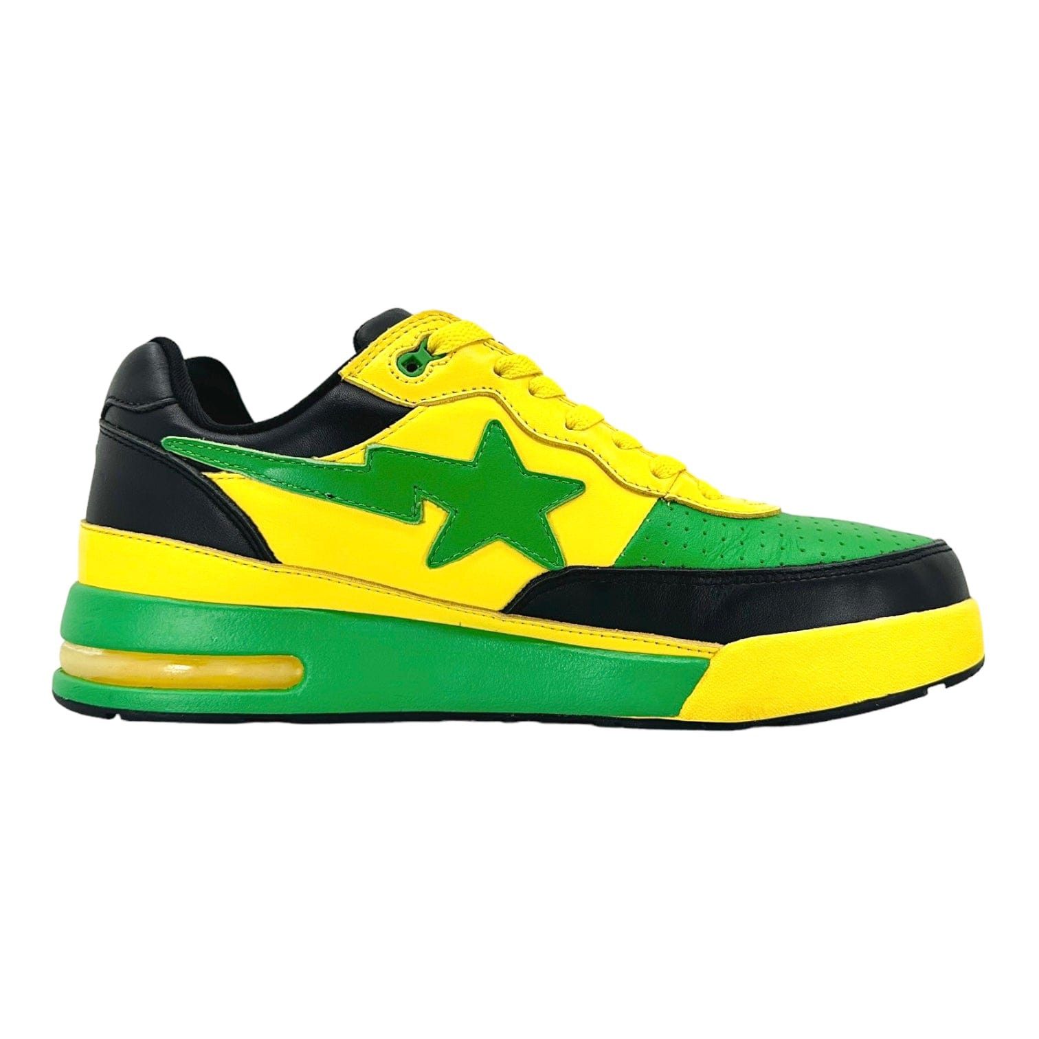 Bape Roadsta Yellow Green Black Size US 10.5 / EU 43-44 - 4 Thumbnail
