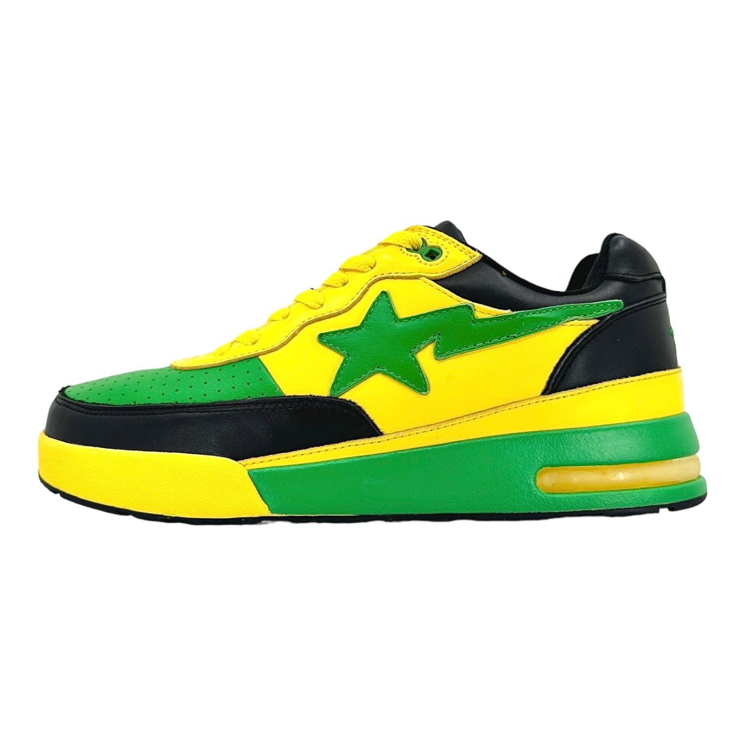 Bape Roadsta Yellow Green Black Size US 10.5 / EU 43-44 - 2 Thumbnail
