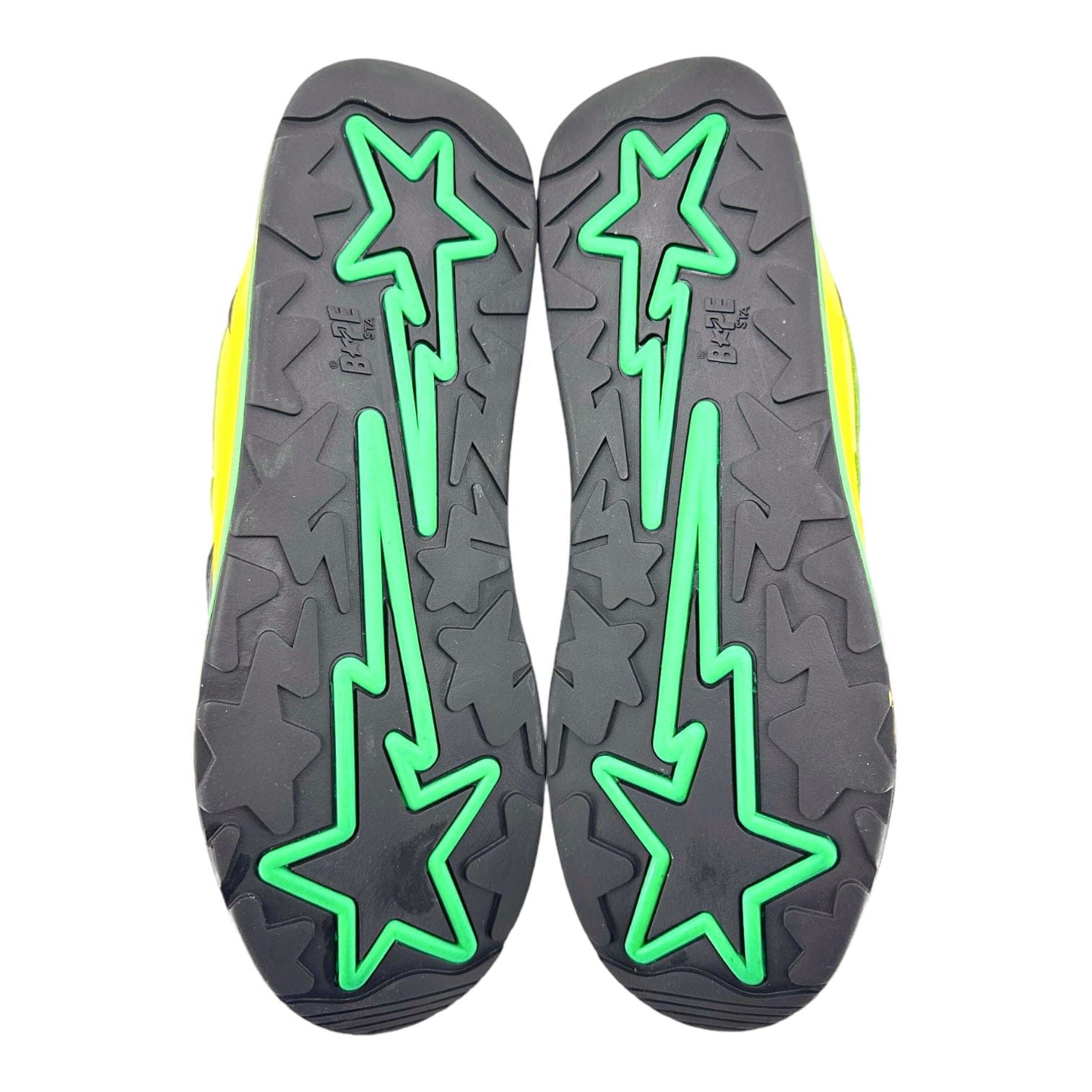 Bape Roadsta Yellow Green Black Size US 10.5 / EU 43-44 - 7 Thumbnail