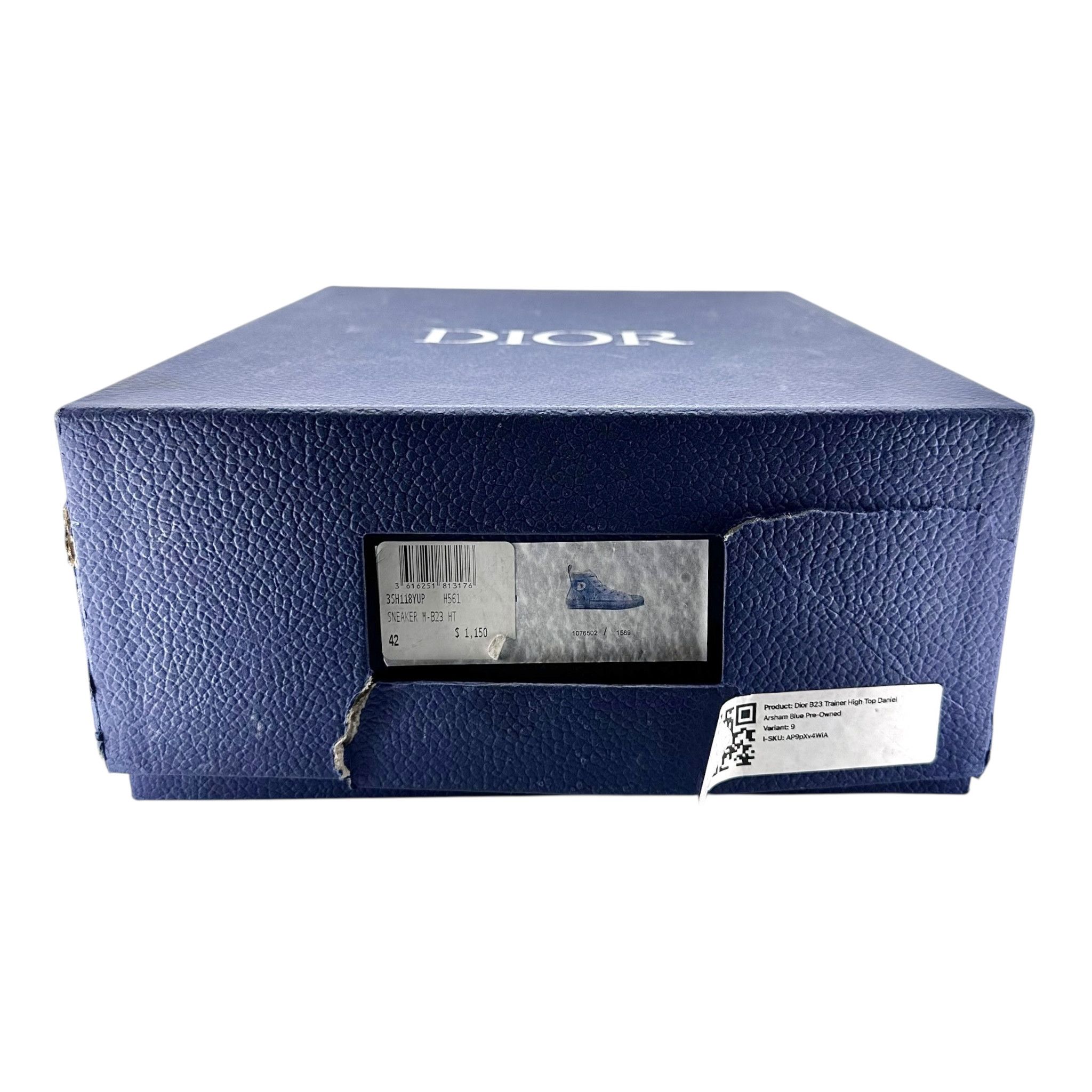 Dior Dior B23 Trainer High Top Daniel Arsham Blue Size US 9 / EU 42 - 8 Thumbnail