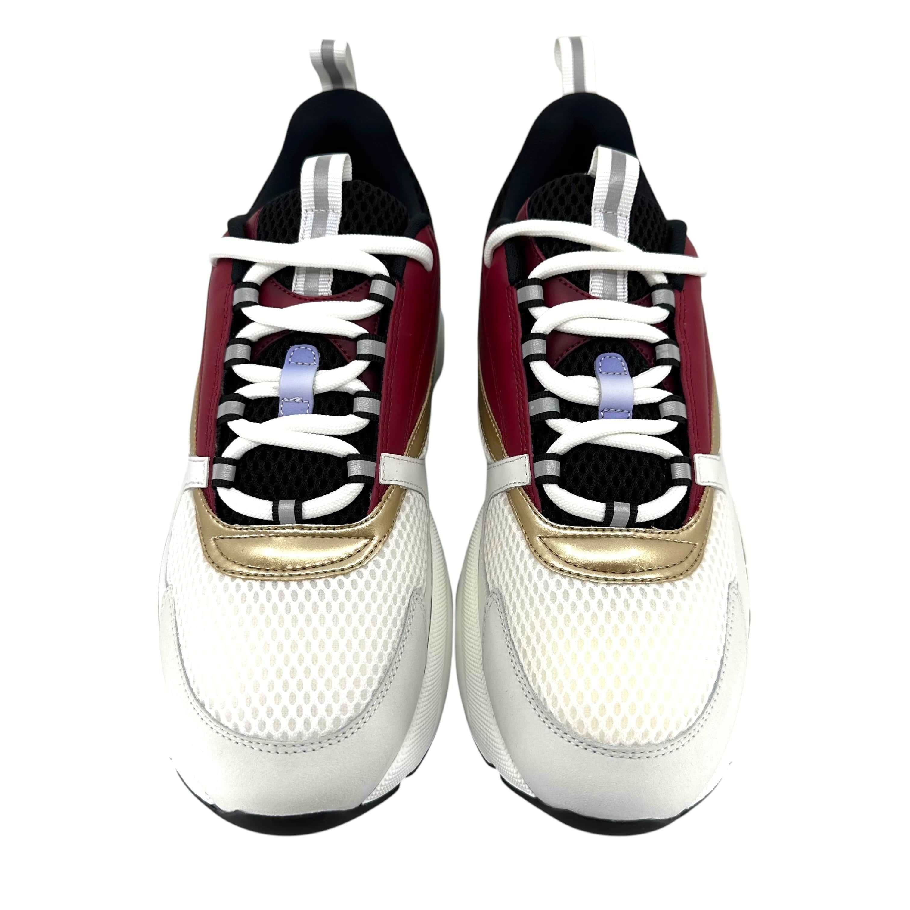 Dior Dior B22 Trainer Burgundy White Gold Size US 11.5 / EU 44-45 - 5 Thumbnail