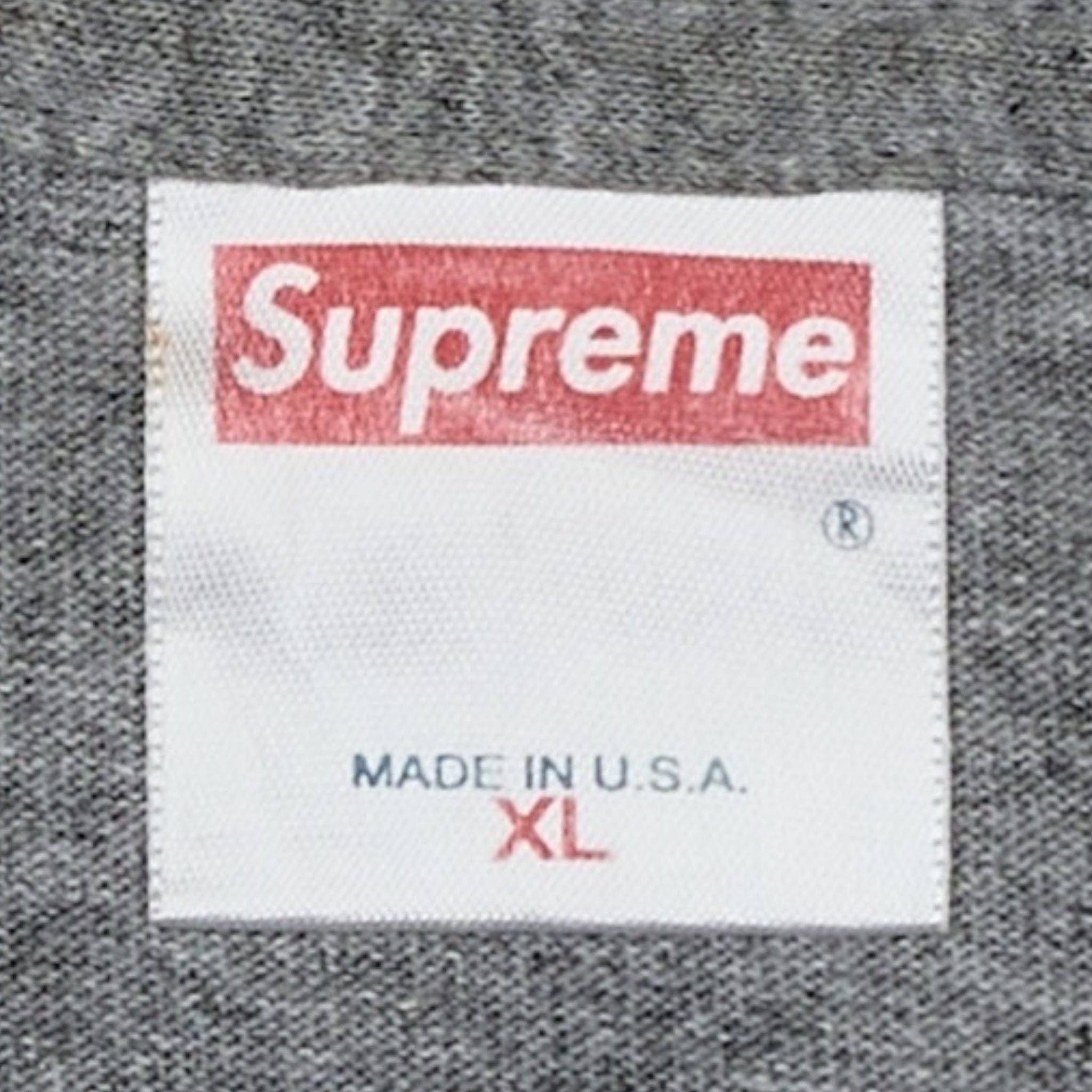 Supreme Gucci Box Logo Short Sleeve Tee Shirt Grey Size US XL / EU 56 / 4 - 4 Thumbnail