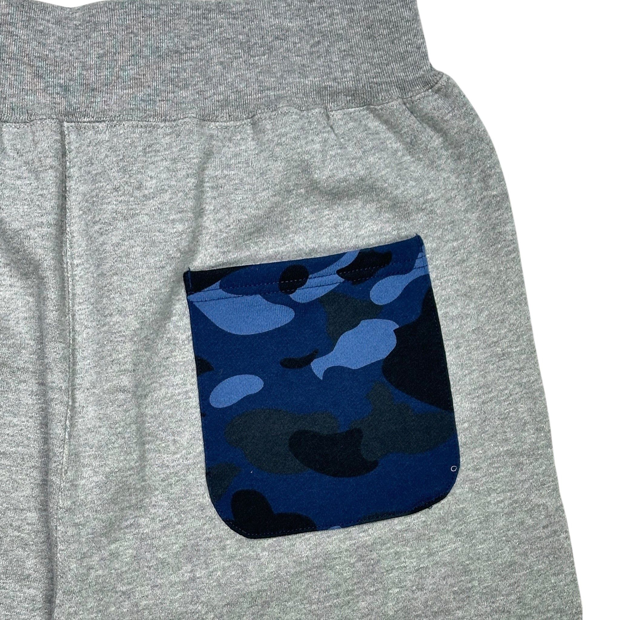 Bape Shark Sweat Shorts Grey Blue Size US 40 / EU 56 - 4 Thumbnail