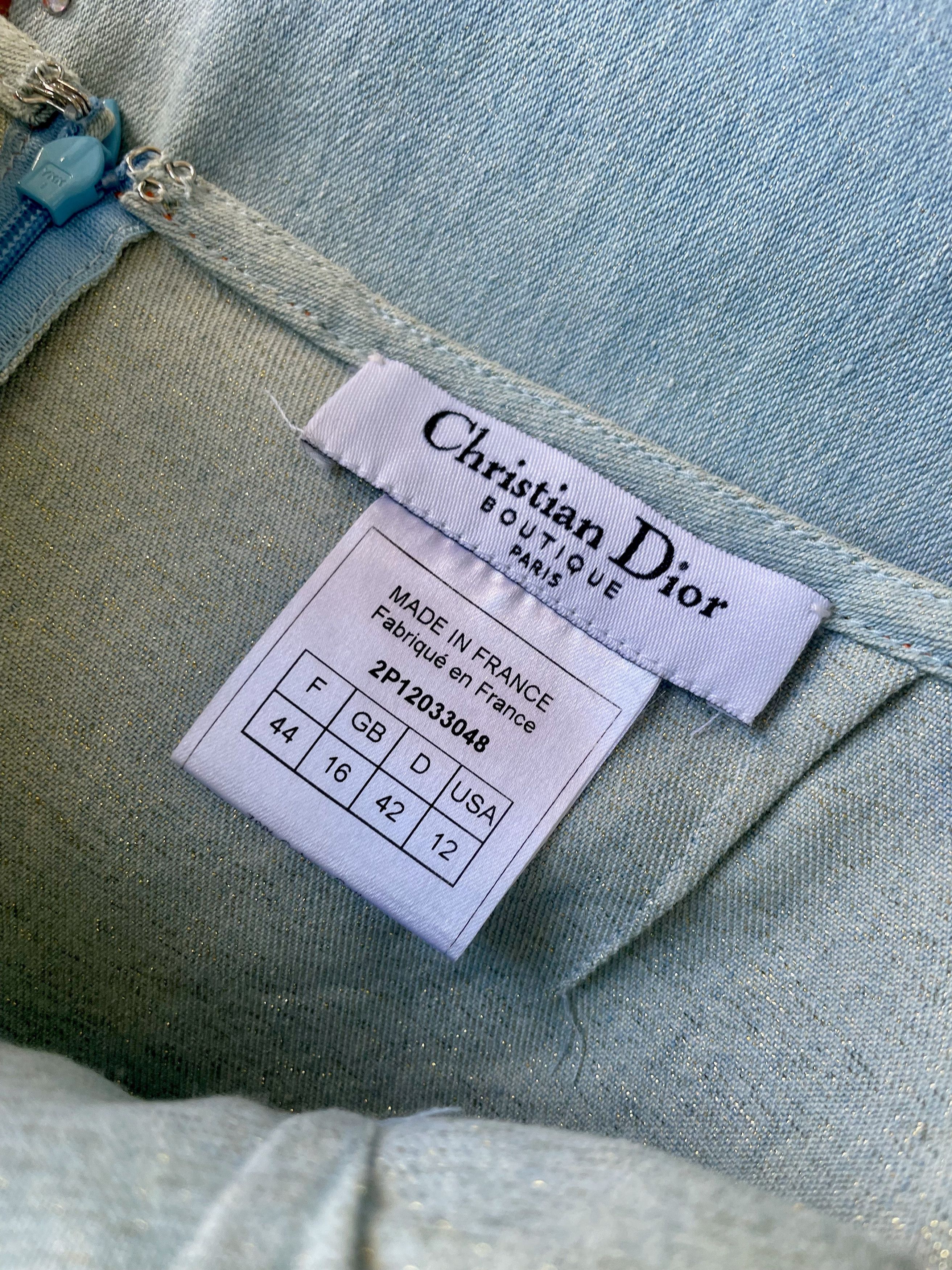 Dior par Galliano Jupe Papillons Size 27" / US 4 / IT 40 - 7 Thumbnail