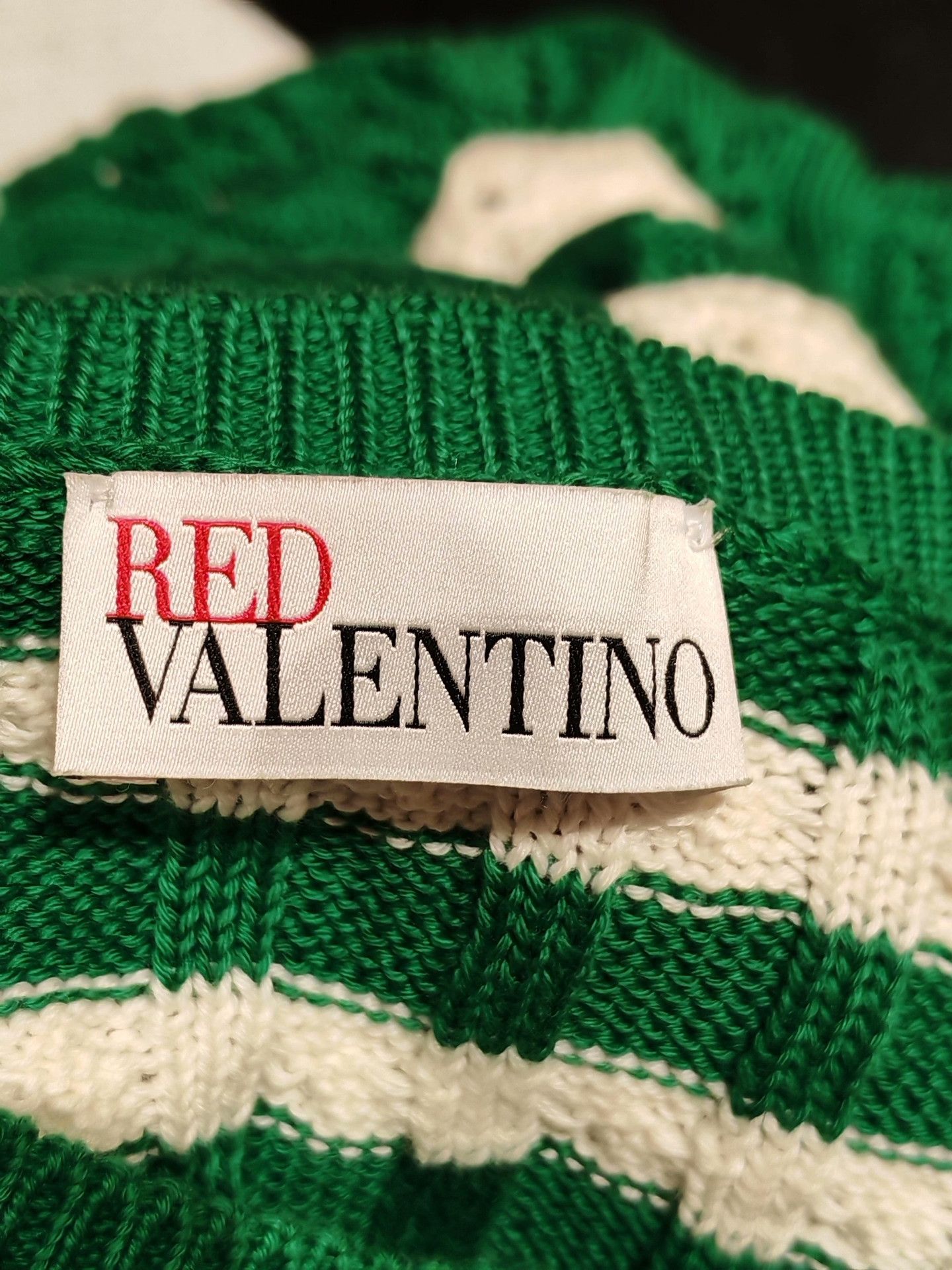 RED Valentino Red Valentino Green Knit Dress S Size S / US 4 / IT 40 - 3 Thumbnail