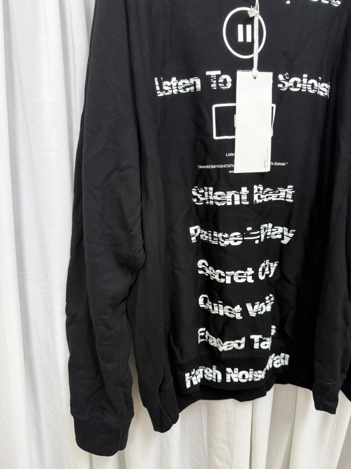 Takahiromiyashita The Soloist. The Soloist Brush-painted Oversized Sweatshirt Size US S / EU 44-46 / 1 - 2 Thumbnail
