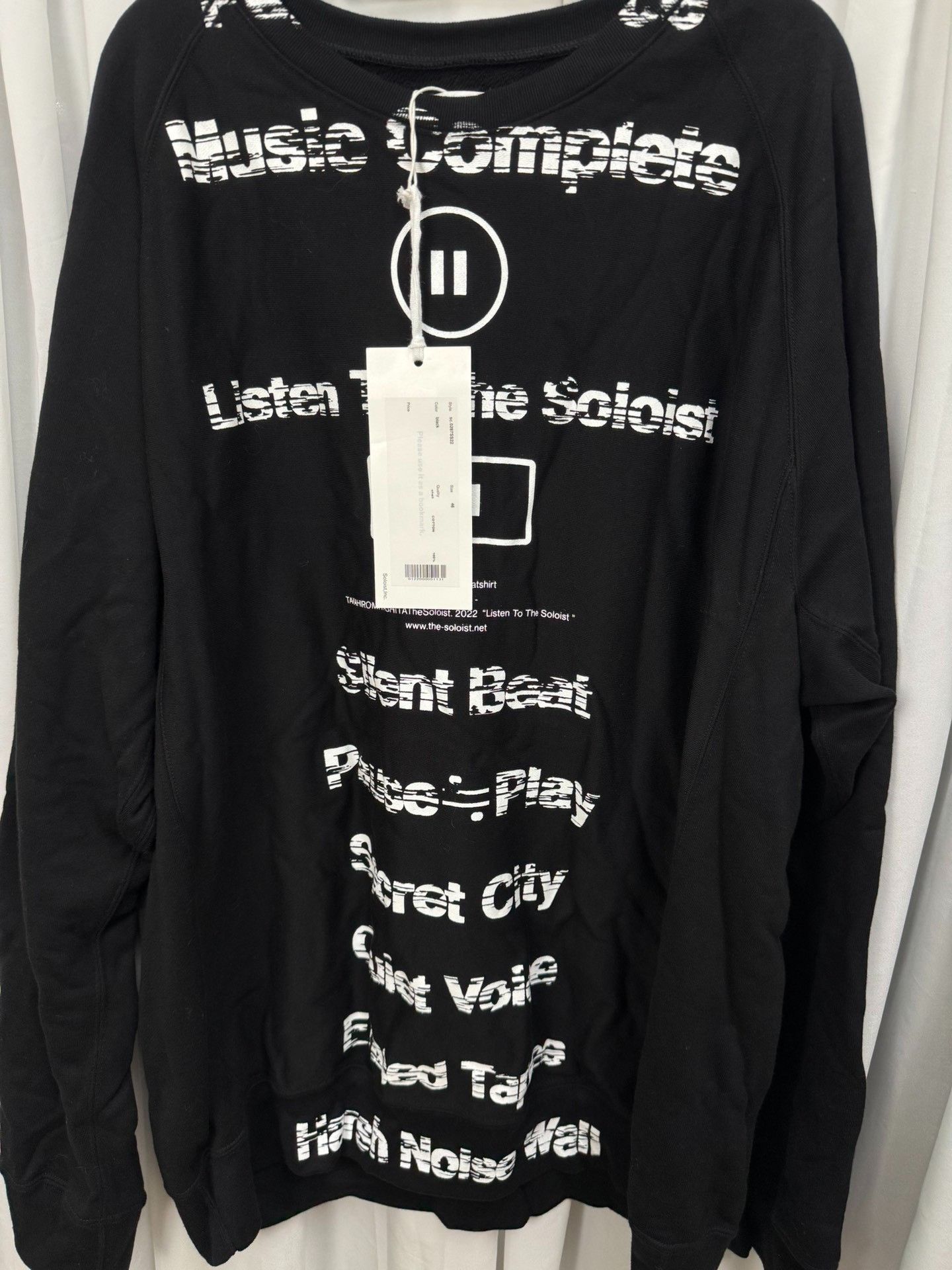 Takahiromiyashita The Soloist. The Soloist Brush-painted Oversized Sweatshirt Size US S / EU 44-46 / 1 - 3 Thumbnail