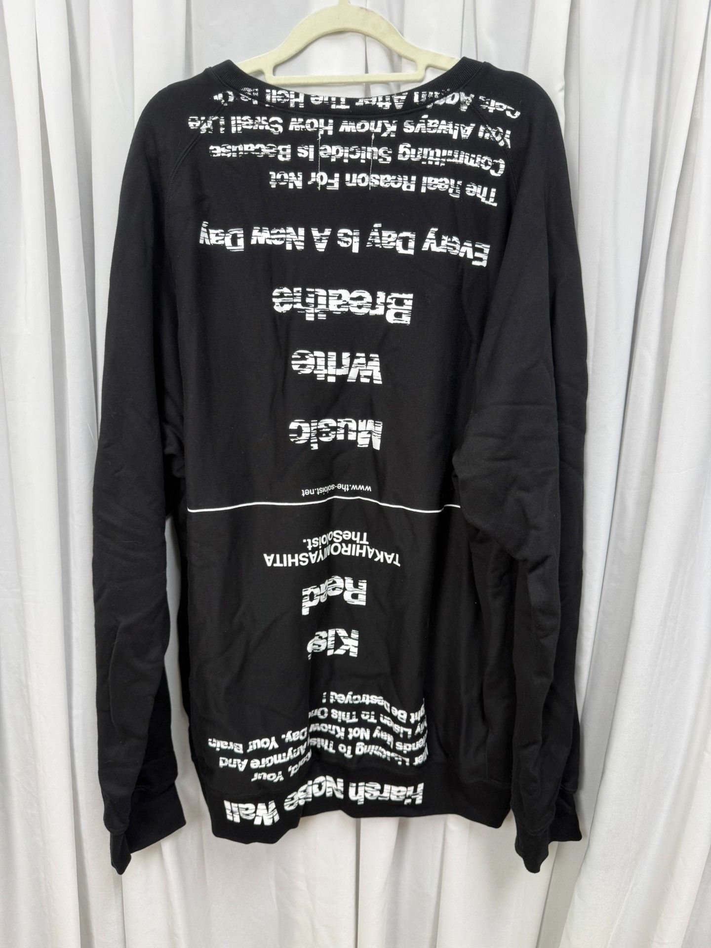 Takahiromiyashita The Soloist. The Soloist Brush-painted Oversized Sweatshirt Size US S / EU 44-46 / 1 - 4 Thumbnail