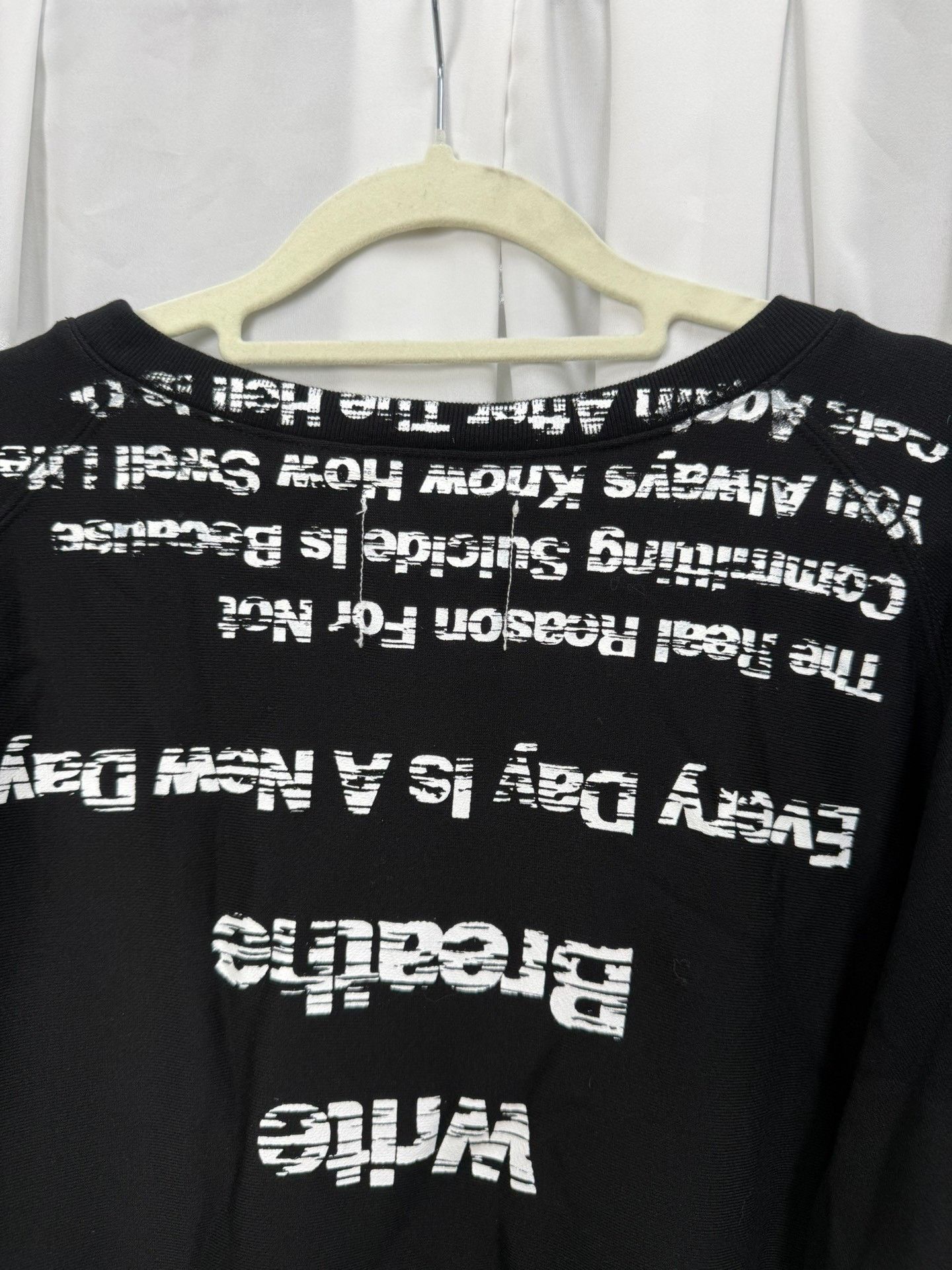 Takahiromiyashita The Soloist. The Soloist Brush-painted Oversized Sweatshirt Size US S / EU 44-46 / 1 - 5 Thumbnail