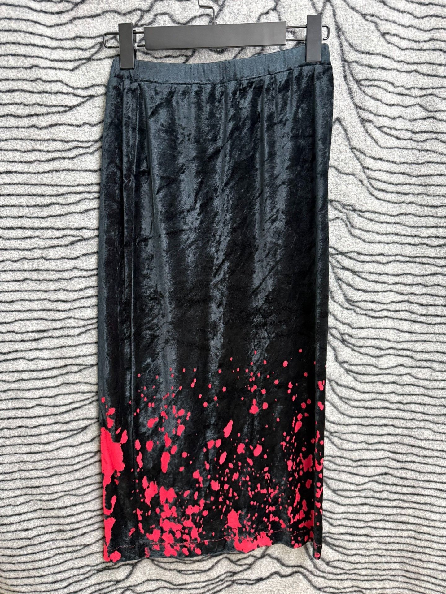 Comme des Garcons Comme des Garçons 90s Velvet Bloodstain Dress Size 26" / US 2 / IT 38 - 4 Thumbnail