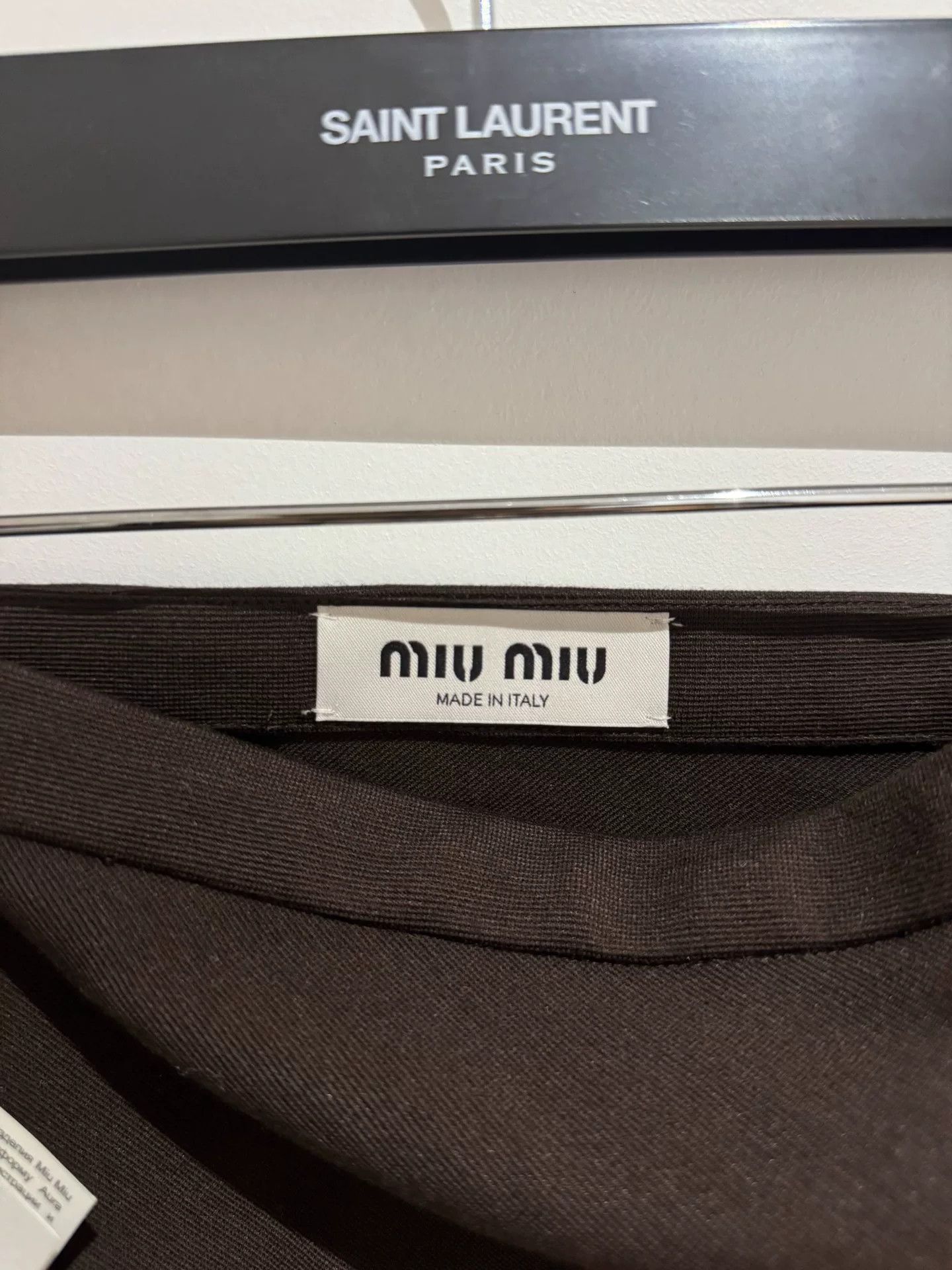 Miu Miu Miu Miu 25AW Technical Yarn Miniskirt Size 26" / US 2 / IT 38 - 4 Thumbnail