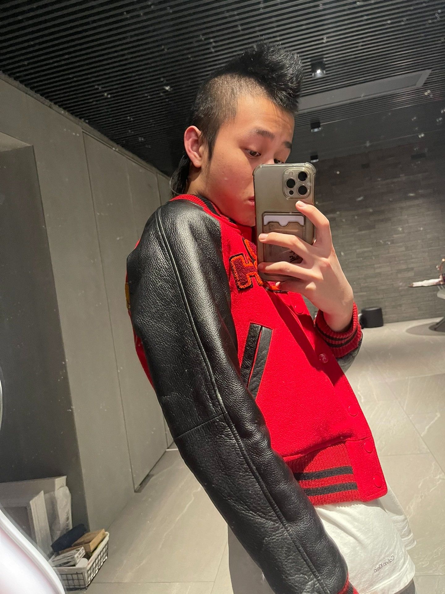Other 00s Hyoma Issey Bomber Leather Jacket Size US M / EU 48-50 / 2 - 9 Thumbnail