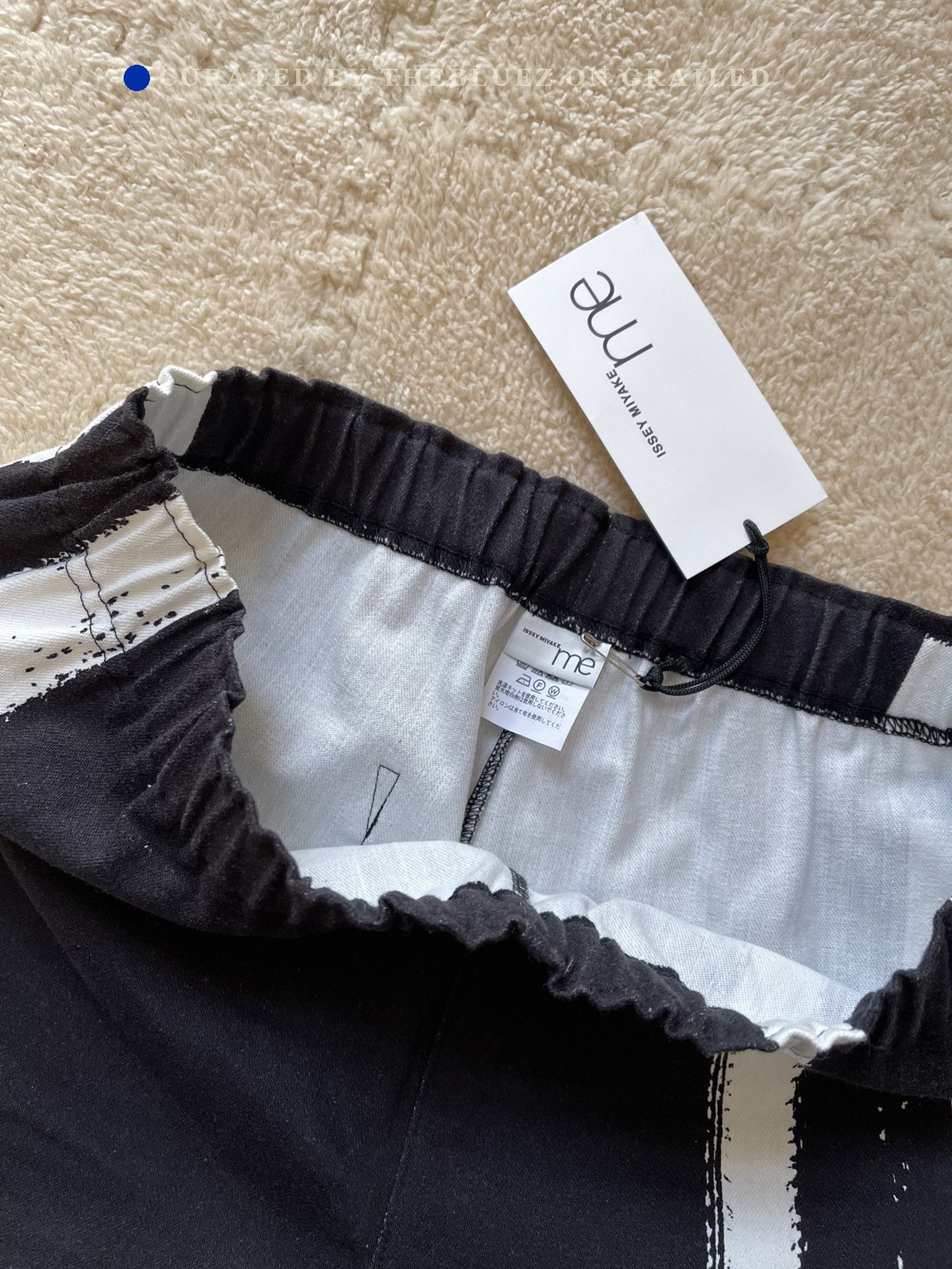 Issey Miyake Issey Miyake Me Black White Pants Size 26" / US 2 / IT 38 - 2 Thumbnail