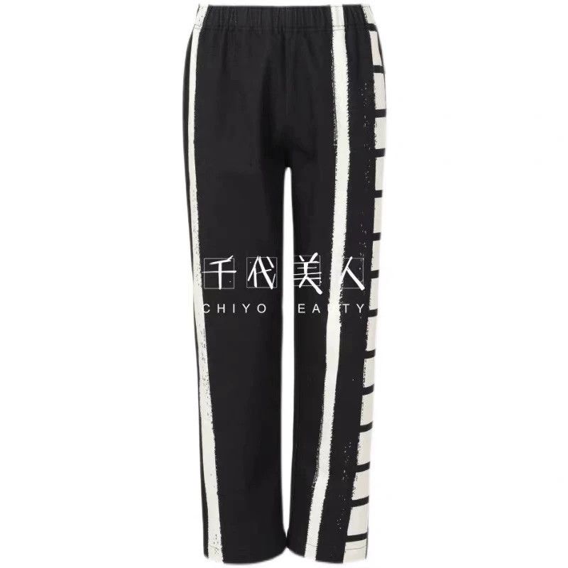 Issey Miyake Issey Miyake Me Black White Pants Size 26" / US 2 / IT 38 - 6 Thumbnail