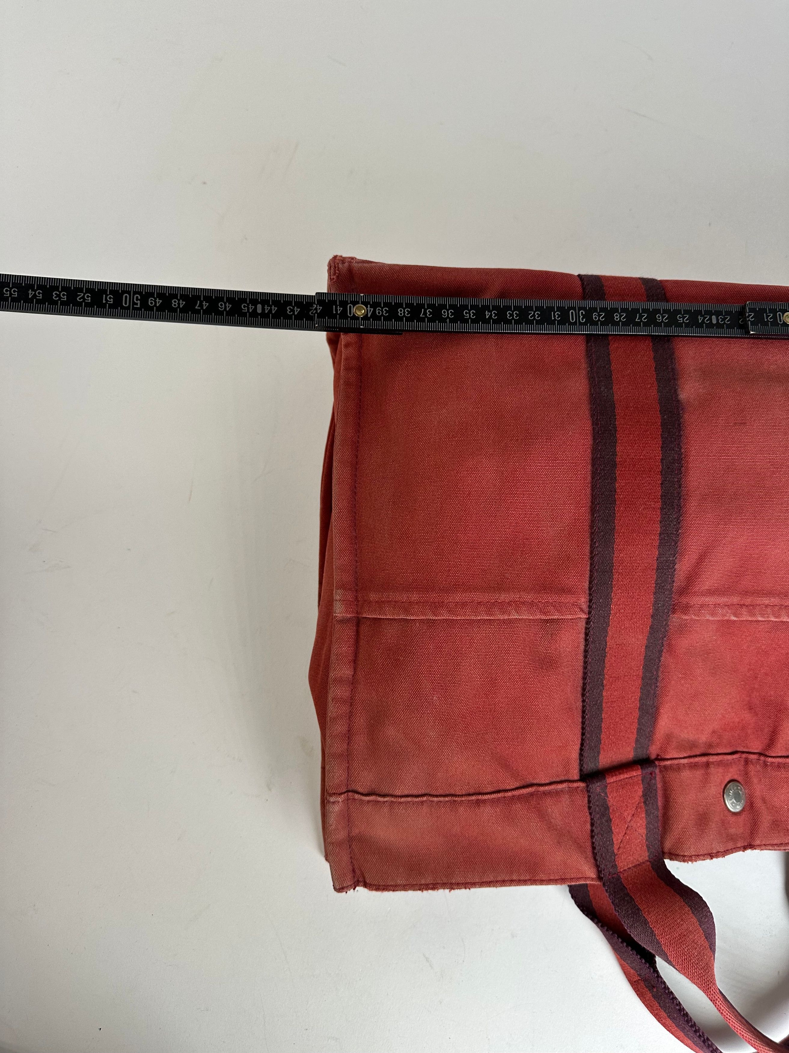 Other Vintage Hermes Canvas Tote Bag Red Size ONE SIZE - 12 Thumbnail