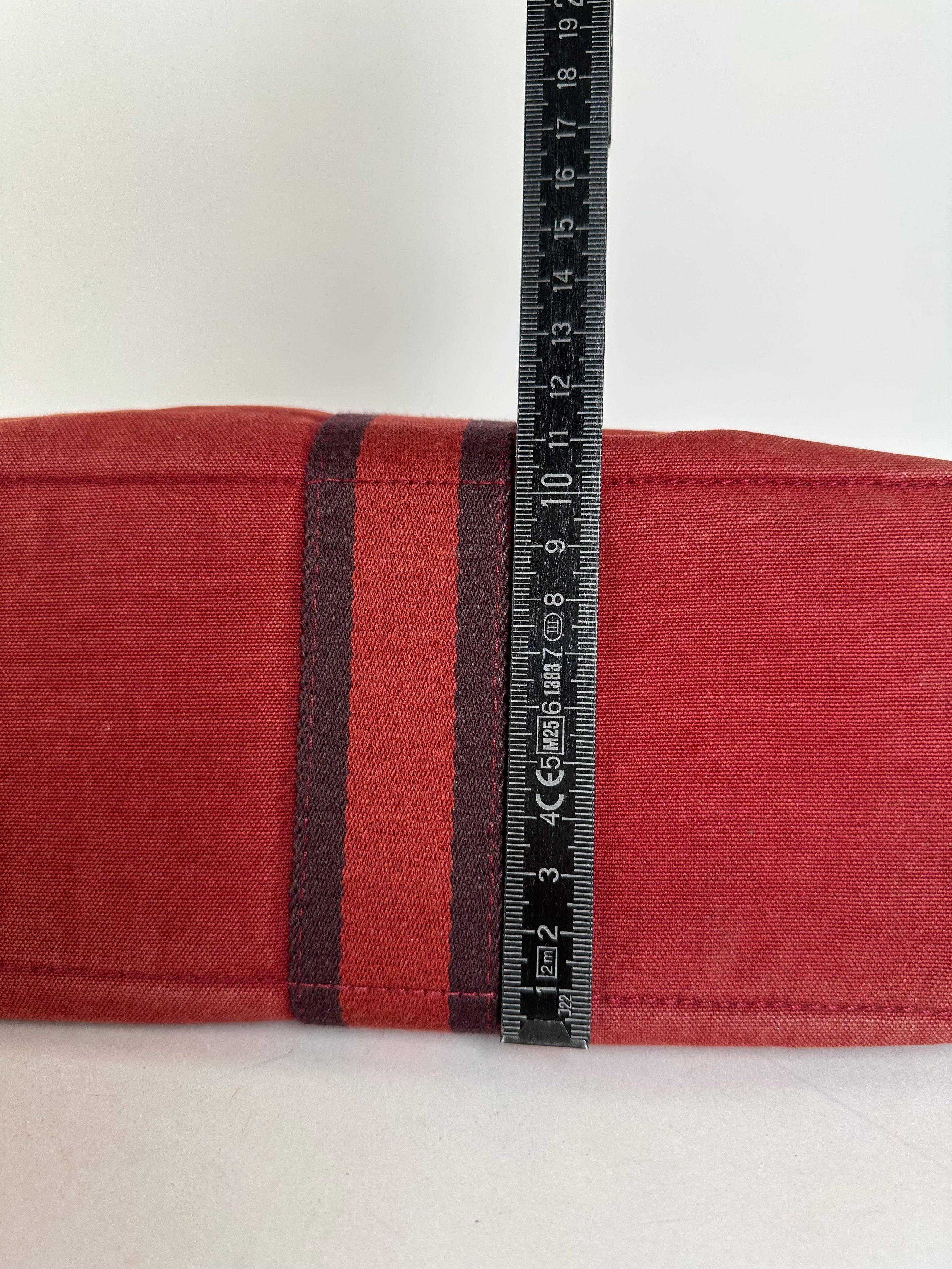 Other Vintage Hermes Canvas Tote Bag Red Size ONE SIZE - 13 Thumbnail