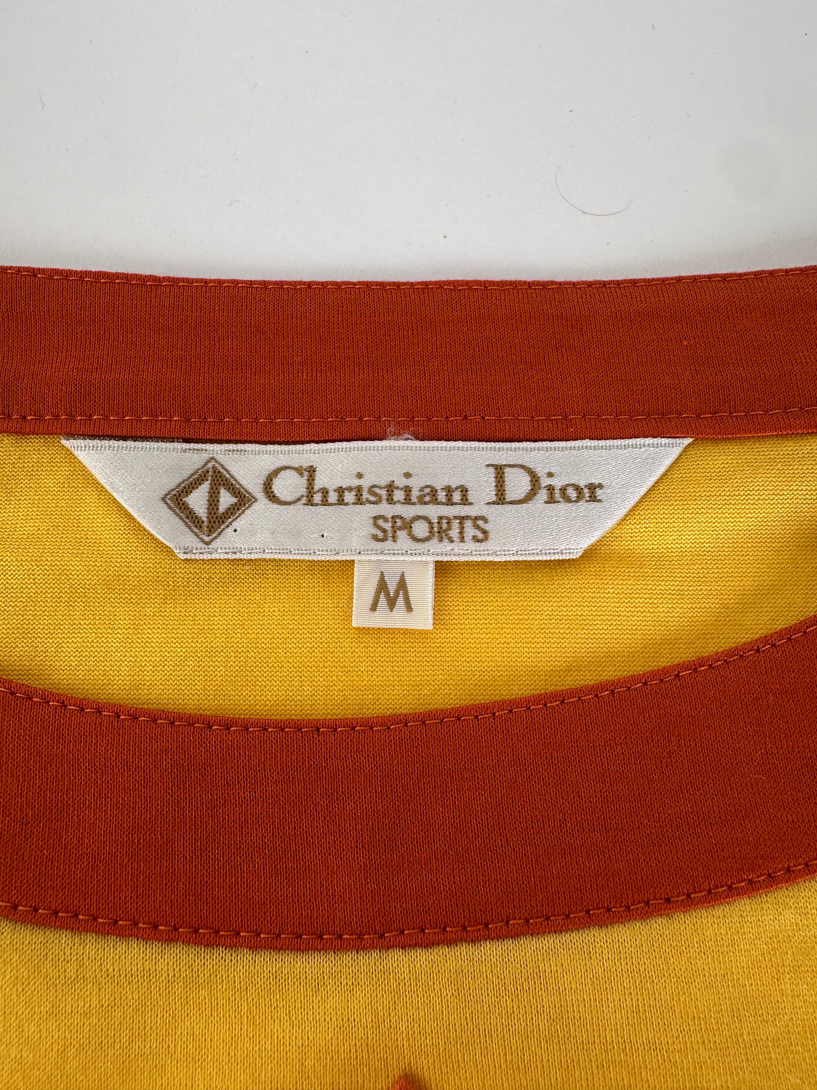 Dior Vintage Cotton T Shirt Yellow Size M / US 6-8 / IT 42-44 - 4 Thumbnail