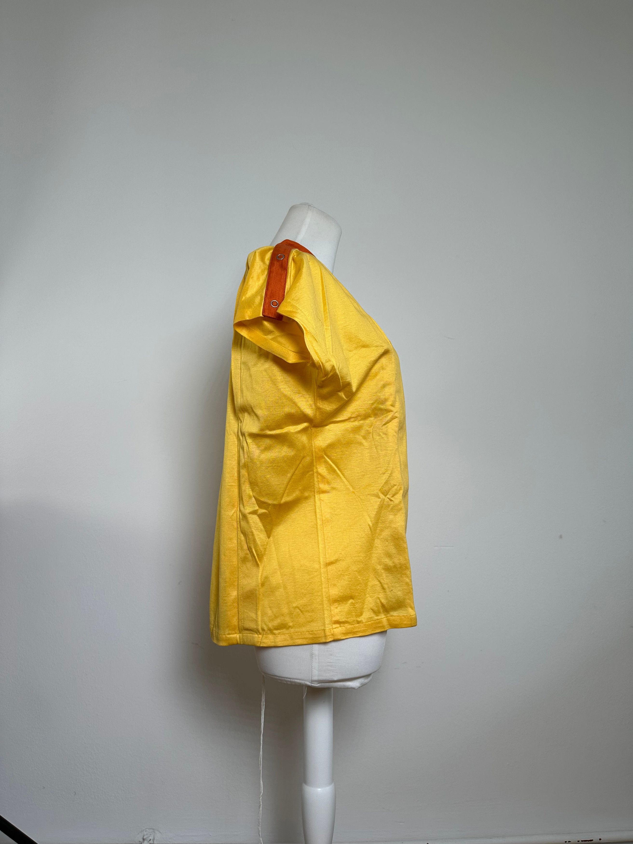 Dior Vintage Cotton T Shirt Yellow Size M / US 6-8 / IT 42-44 - 2 Thumbnail