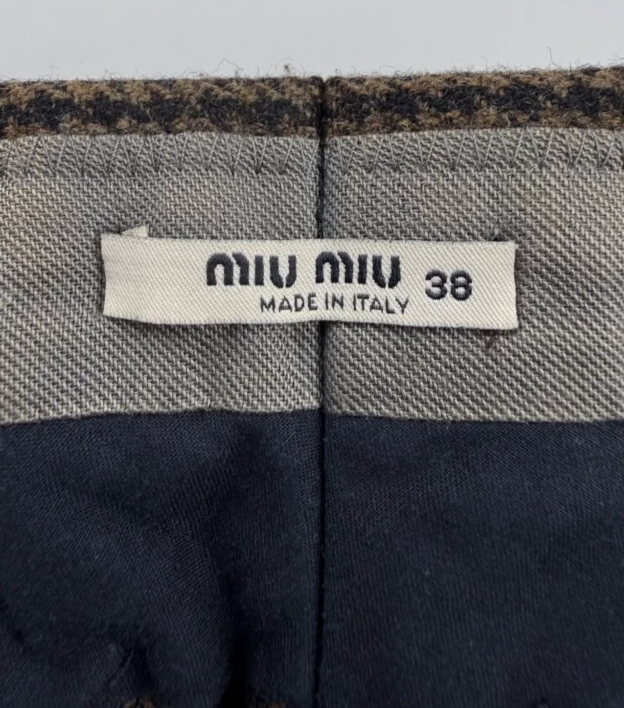 Miu Miu Miu Miu F/W'03 Houndstooth Wide Pants Size 26" / US 2 / IT 38 - 6 Thumbnail