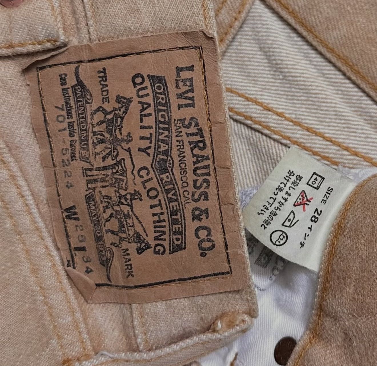 Levi's Vintage Levi's 90s 701 BigE Japan Pants Size 26" / US 2 / IT 38 - 6 Thumbnail