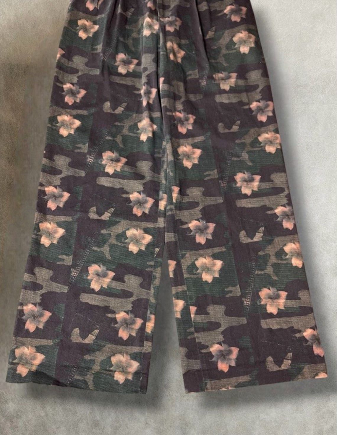 Midorikawa 20471120 SS1999 Floral Camo Wide Pants Size 26" / US 2 / IT 38 - 3 Thumbnail