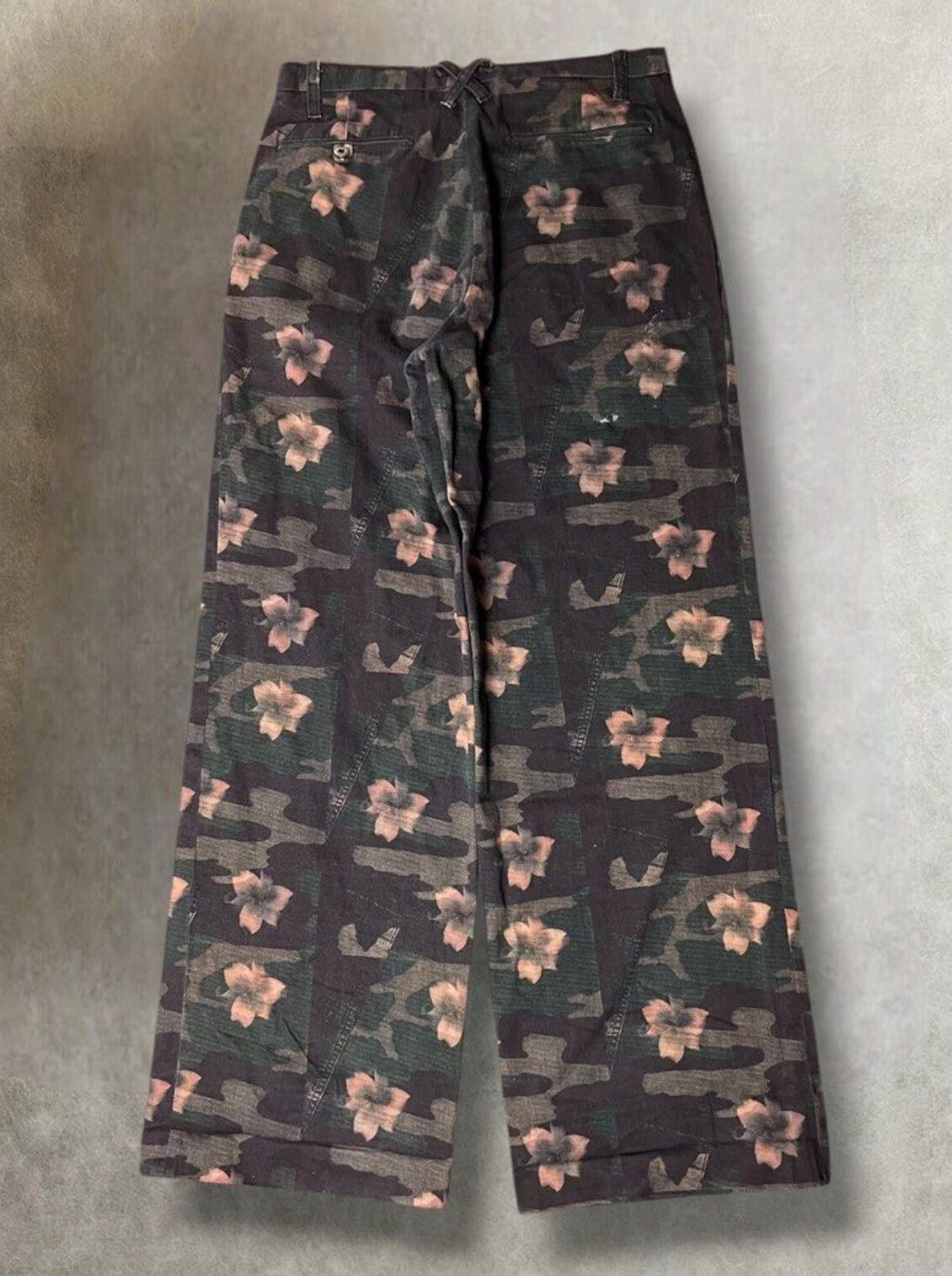 Midorikawa 20471120 SS1999 Floral Camo Wide Pants Size 26" / US 2 / IT 38 - 5 Thumbnail