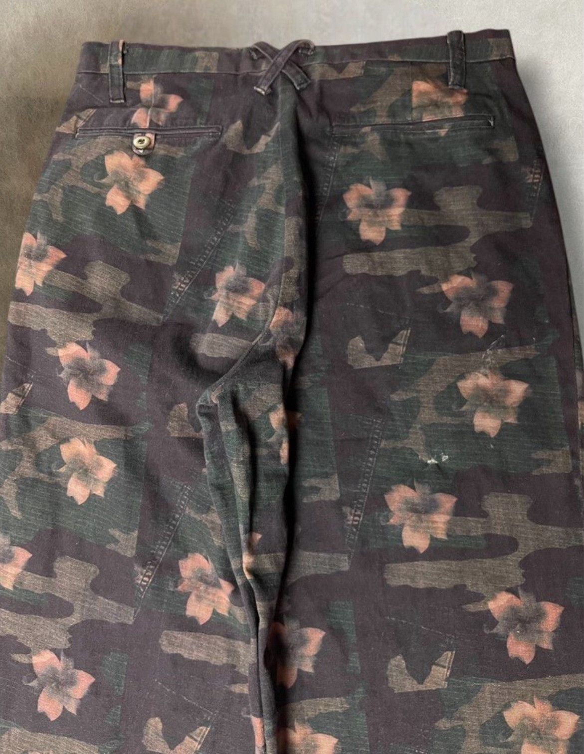 Midorikawa 20471120 SS1999 Floral Camo Wide Pants Size 26" / US 2 / IT 38 - 6 Thumbnail