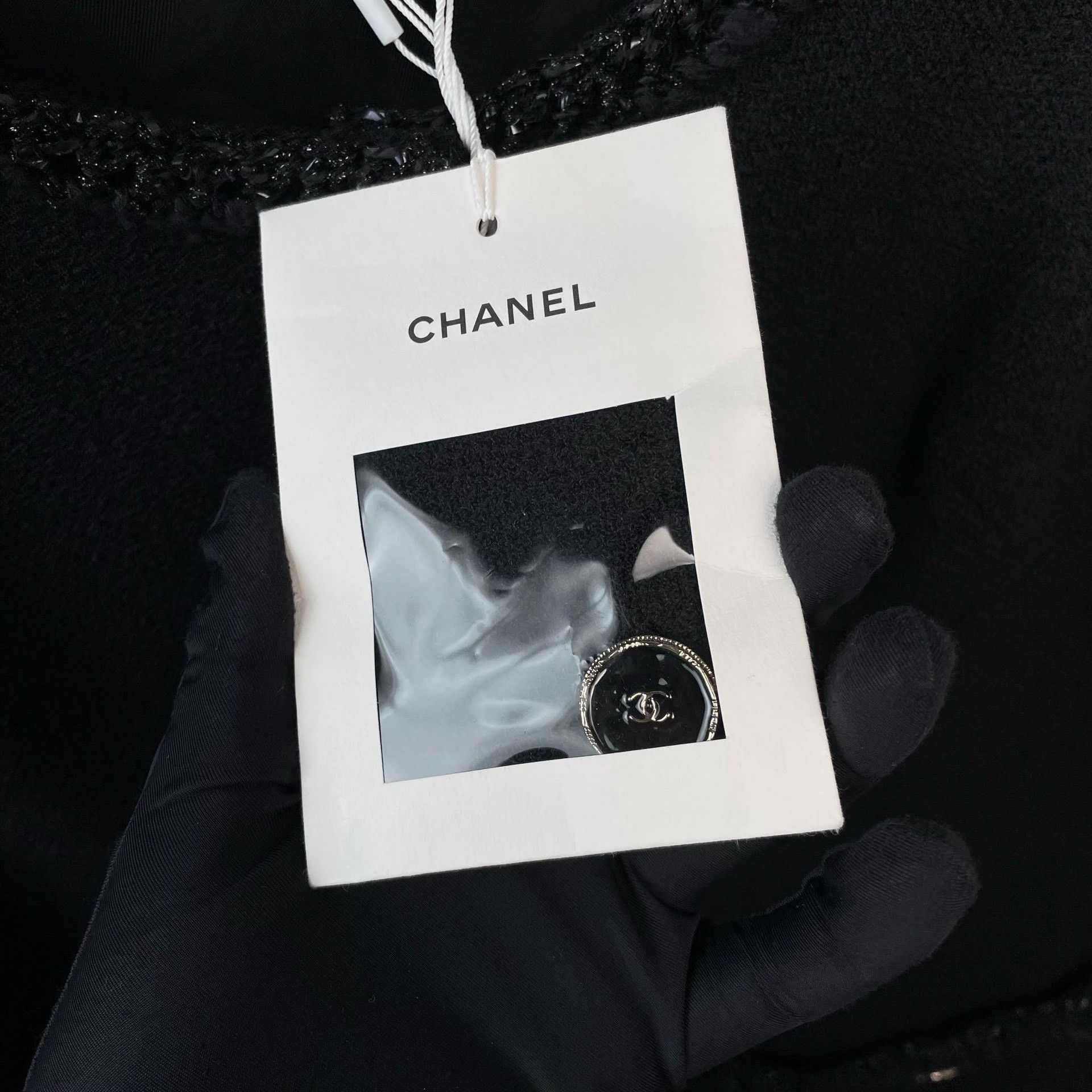 Chanel Chanel 25B Black Button Sleeveless Dress Size M / US 6-8 / IT 42-44 - 3 Thumbnail