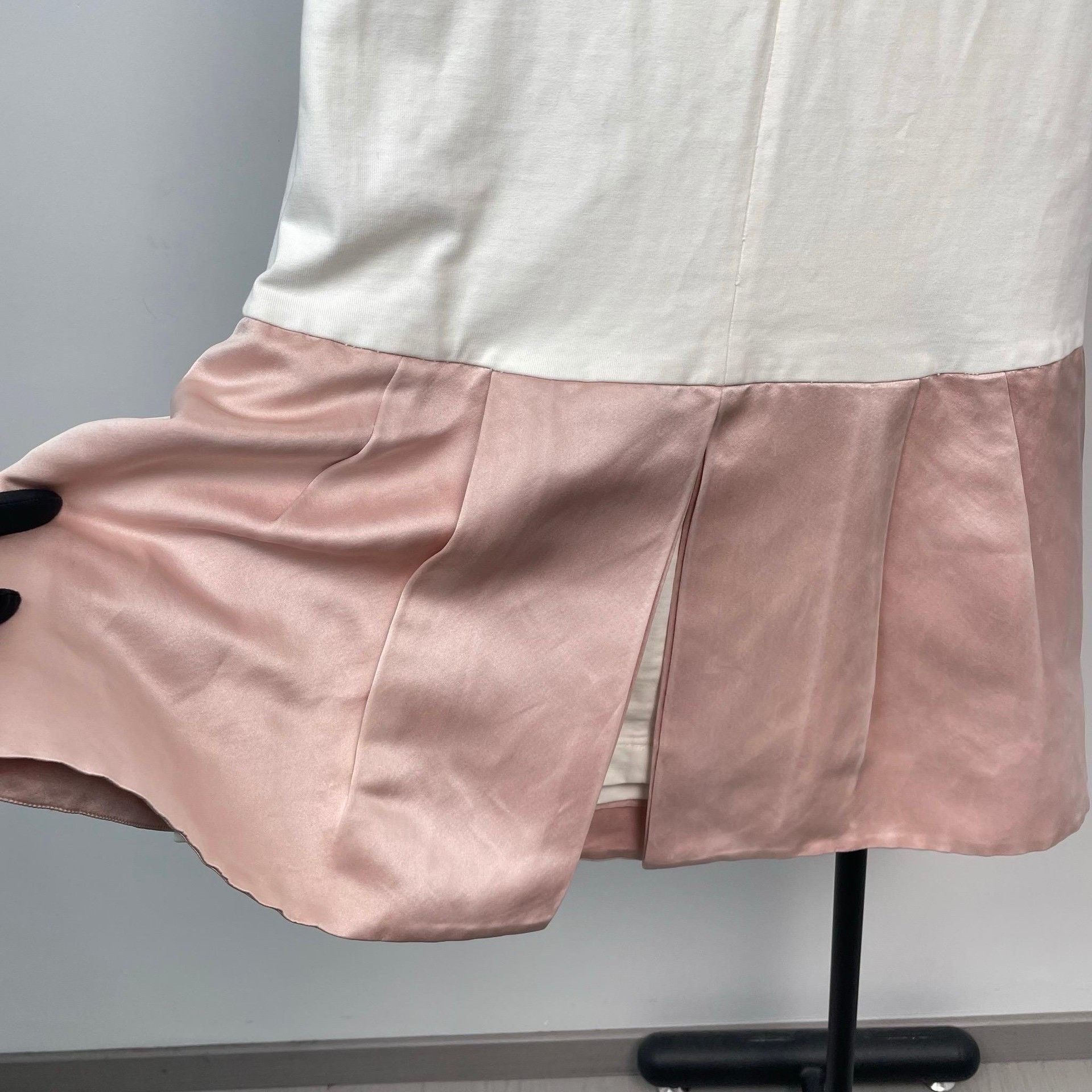 Prada Prada Bow Pink White Sleeveless Dress Size S / US 4 / IT 40 - 3 Thumbnail