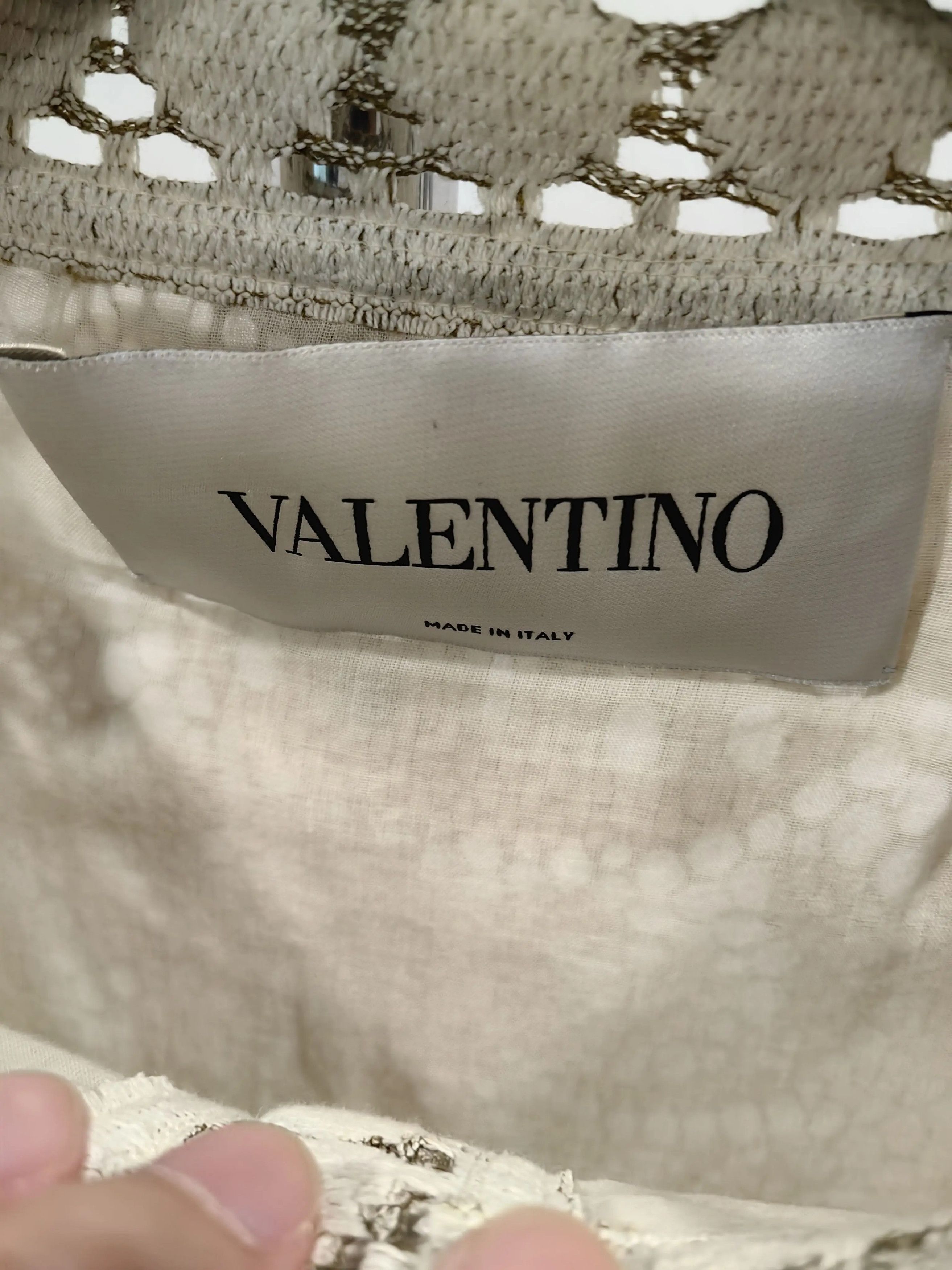 Valentino Valentino White Floral Lace Dress Size S / US 4 / IT 40 - 3 Thumbnail
