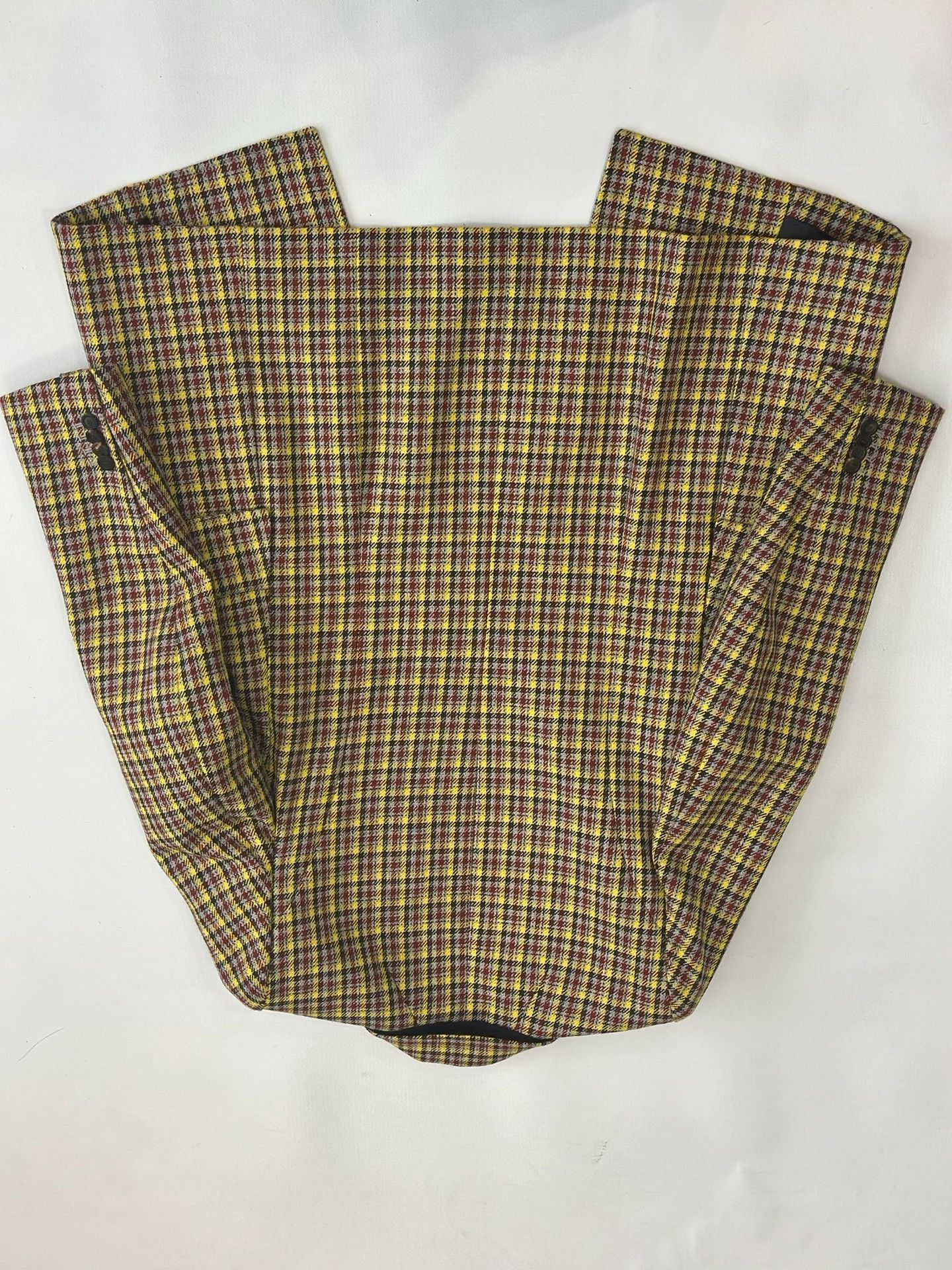 Balenciaga Balenciaga Hourglass Yellow Check Wool Blazer Size XXS / US 00 / IT 34 - 3 Thumbnail