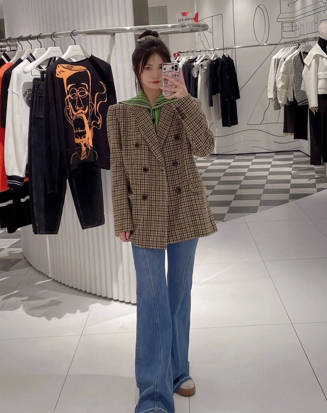 Balenciaga Balenciaga Hourglass Yellow Check Wool Blazer Size XXS / US 00 / IT 34 - 7 Thumbnail