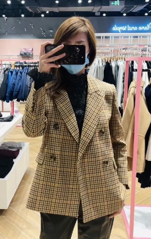 Balenciaga Balenciaga Hourglass Yellow Check Wool Blazer Size XXS / US 00 / IT 34 - 8 Thumbnail